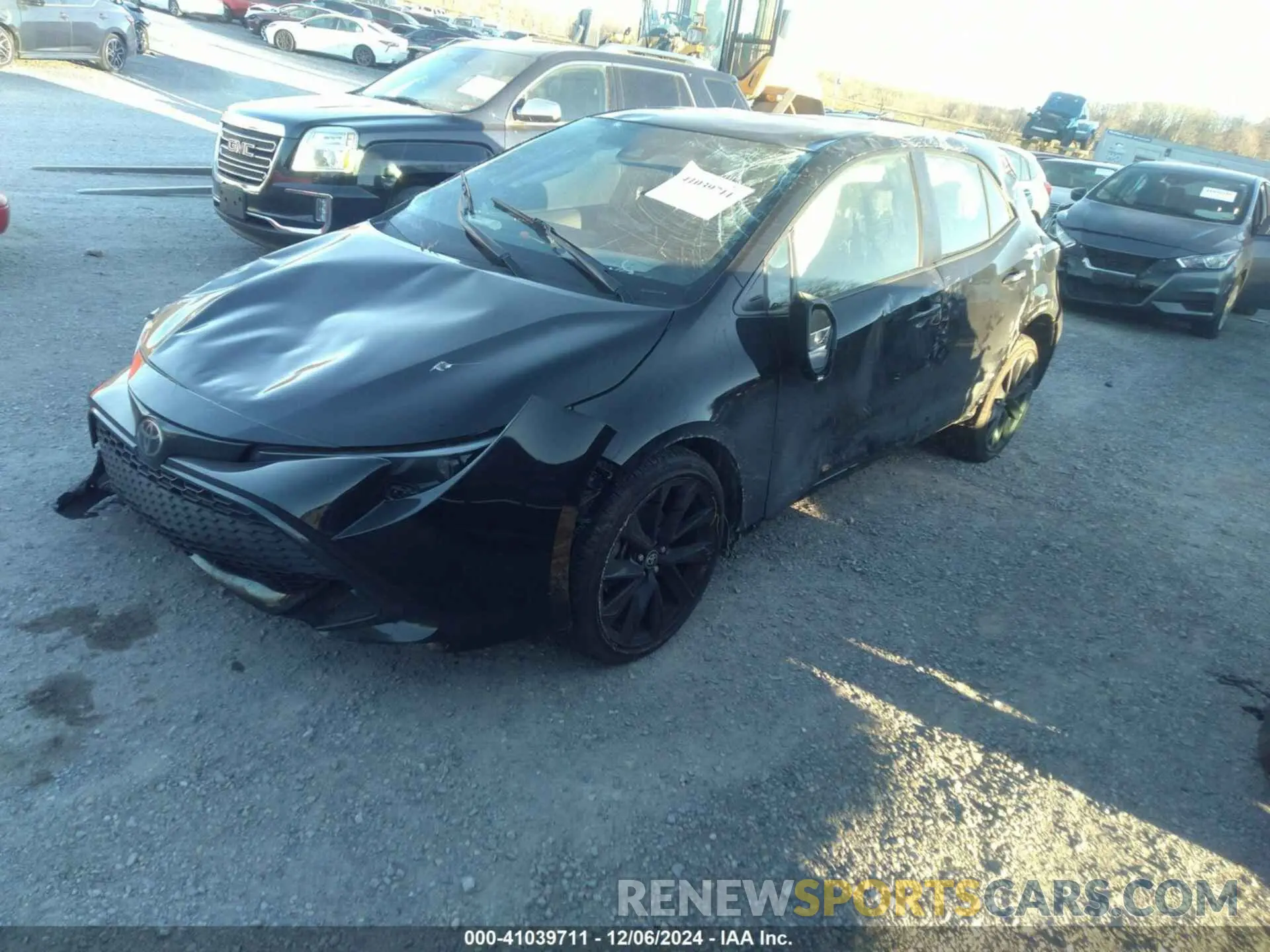 2 fotografías del automóvil dañado JTND4MBE8N3177161 TOYOTA COROLLA 2022