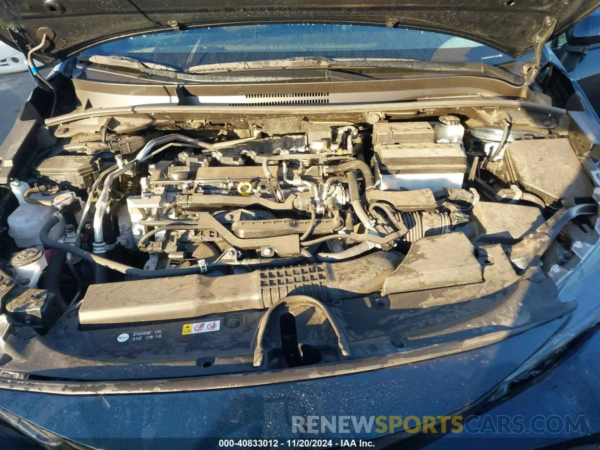10 fotografías del automóvil dañado JTND4MBE8N3181128 TOYOTA COROLLA 2022