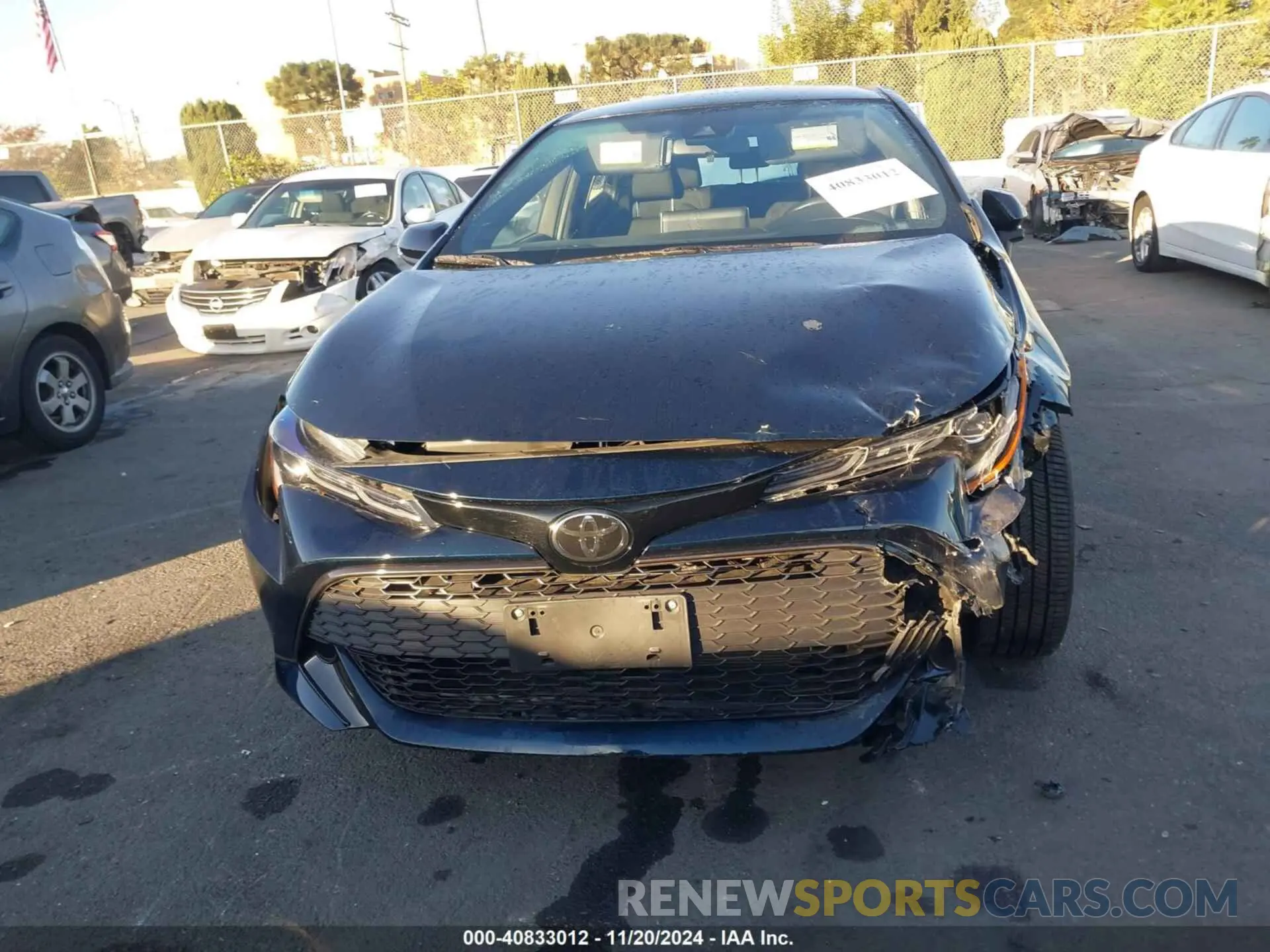 13 fotografías del automóvil dañado JTND4MBE8N3181128 TOYOTA COROLLA 2022