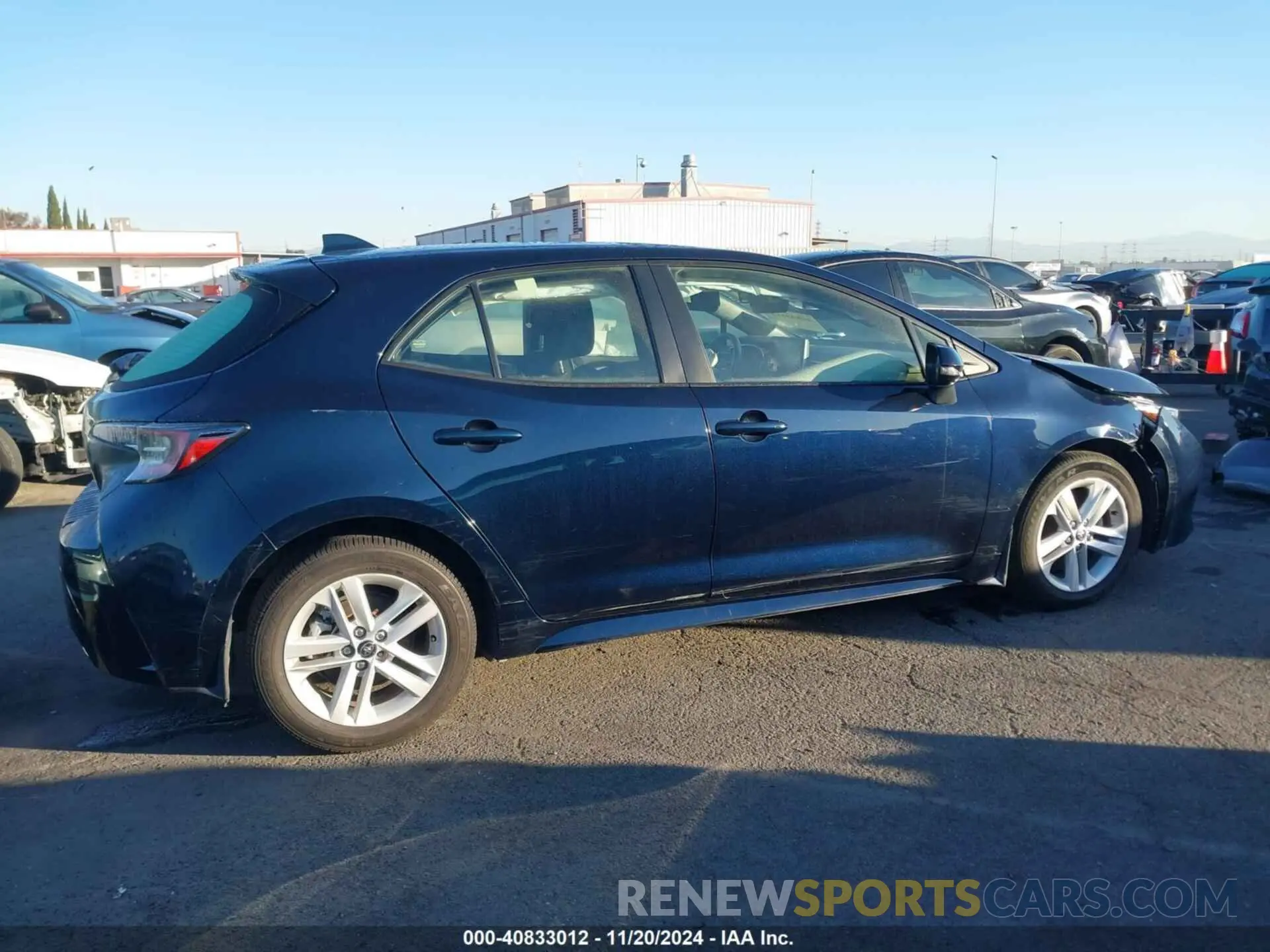 14 fotografías del automóvil dañado JTND4MBE8N3181128 TOYOTA COROLLA 2022