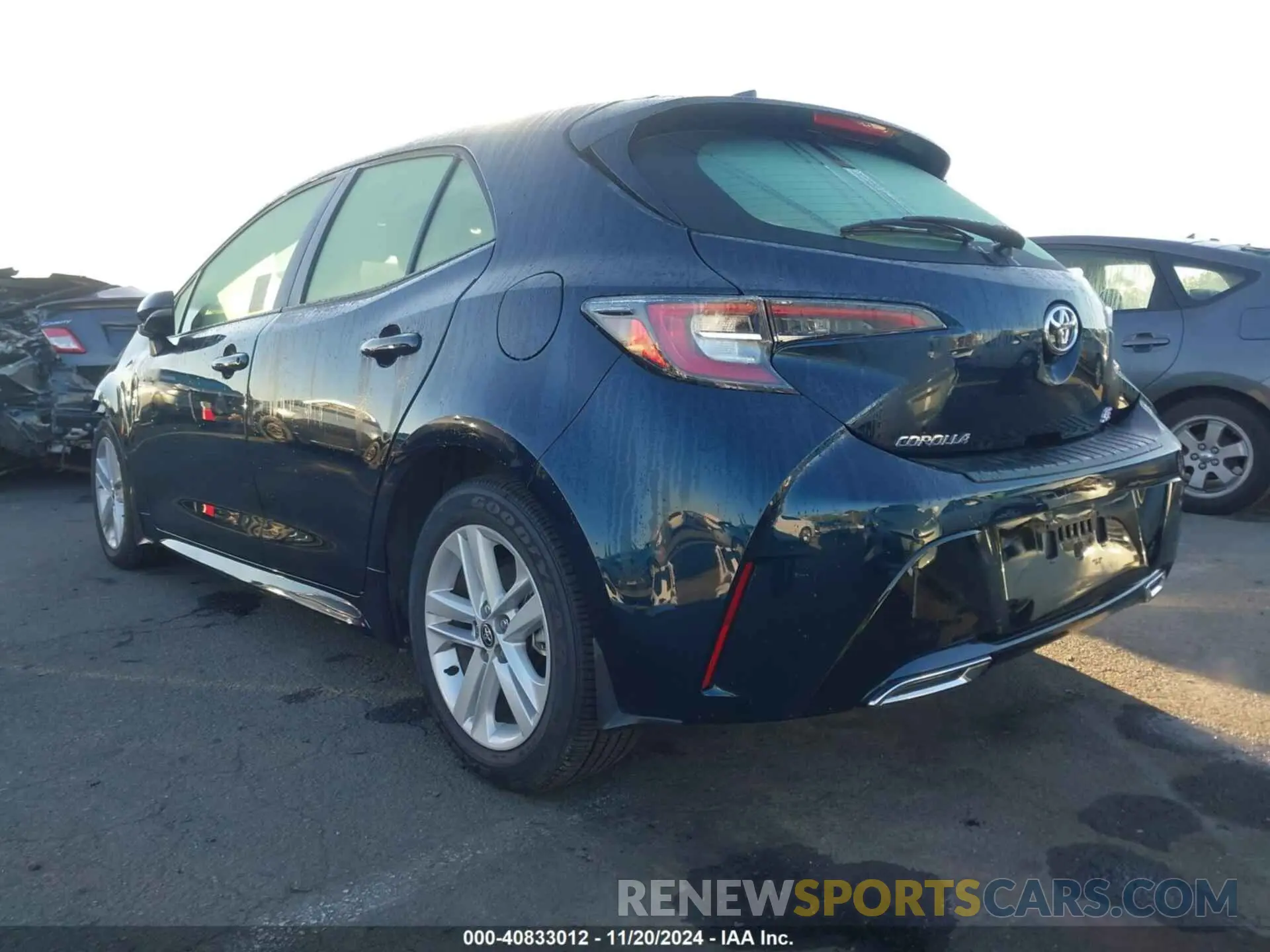 3 fotografías del automóvil dañado JTND4MBE8N3181128 TOYOTA COROLLA 2022