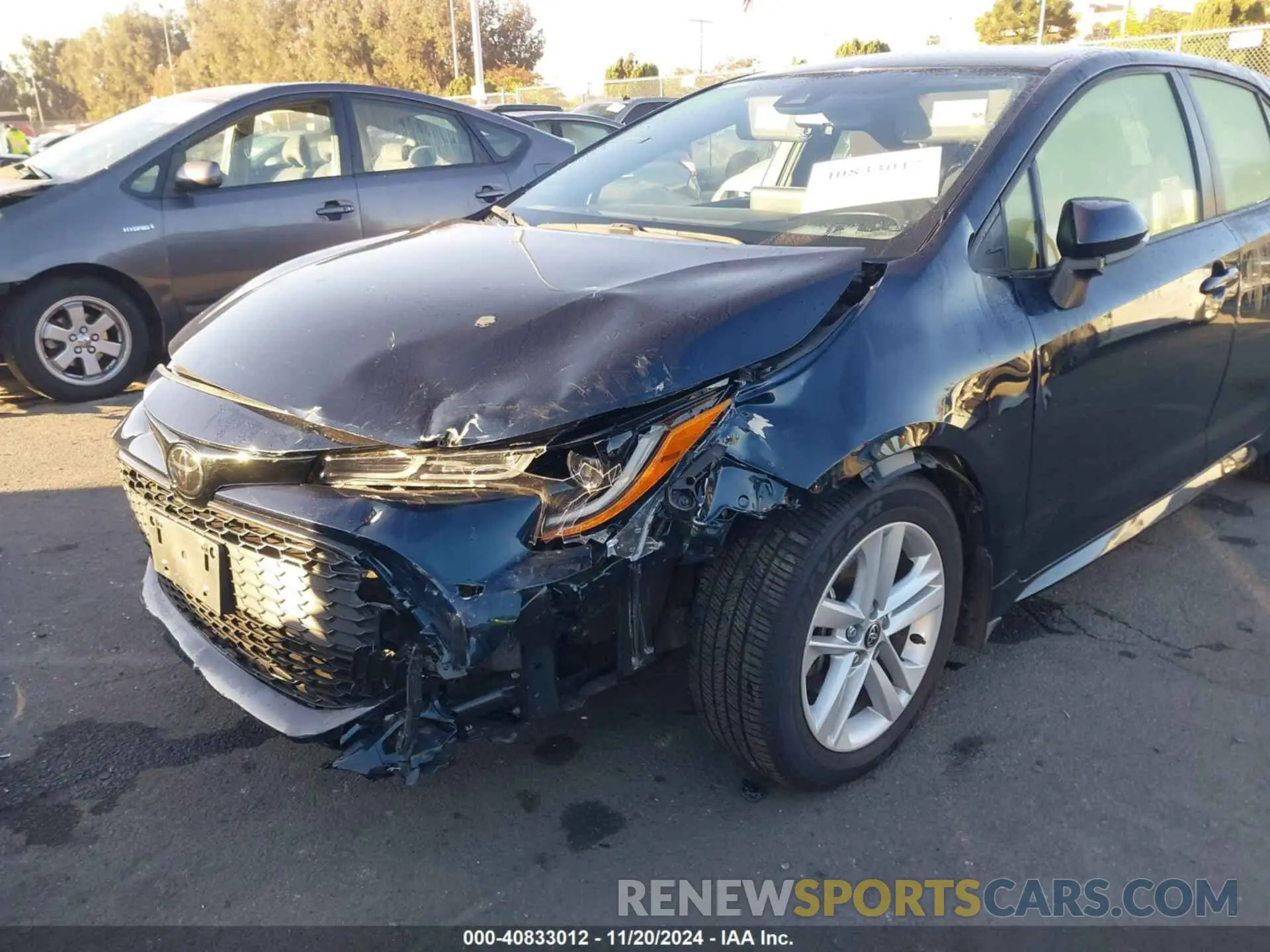 6 fotografías del automóvil dañado JTND4MBE8N3181128 TOYOTA COROLLA 2022