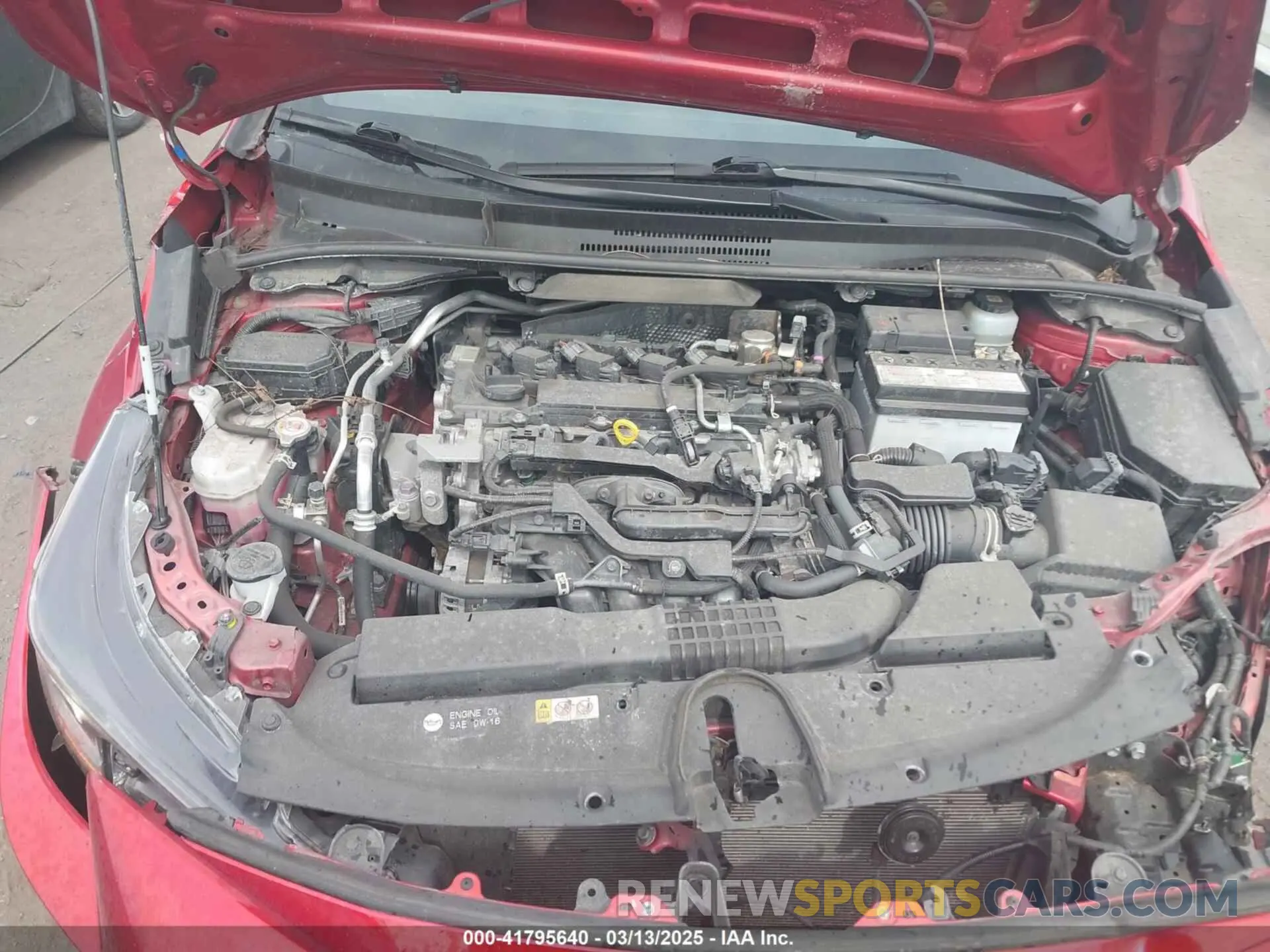 10 fotografías del automóvil dañado JTND4MBE9N3154391 TOYOTA COROLLA 2022