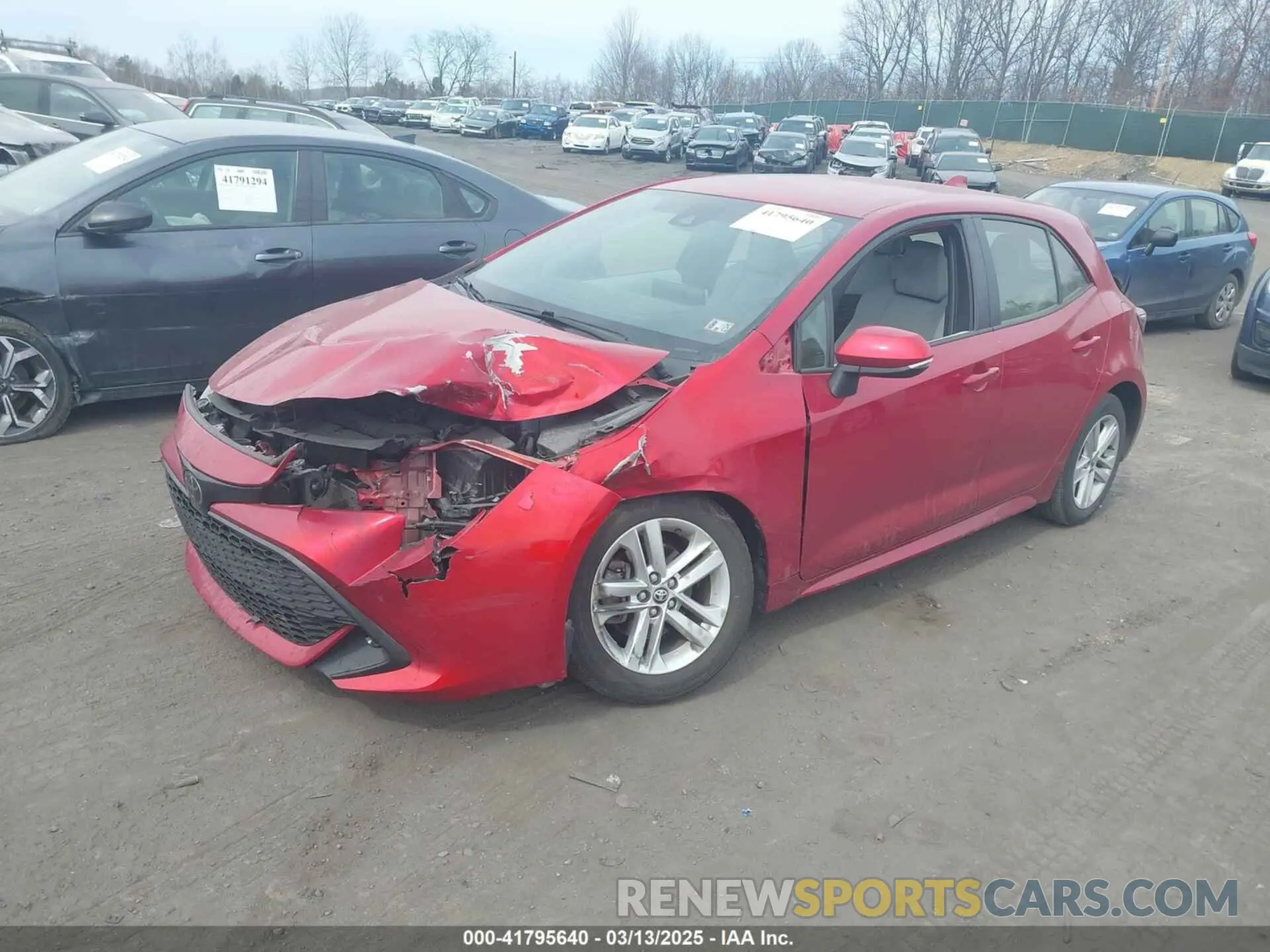 2 fotografías del automóvil dañado JTND4MBE9N3154391 TOYOTA COROLLA 2022