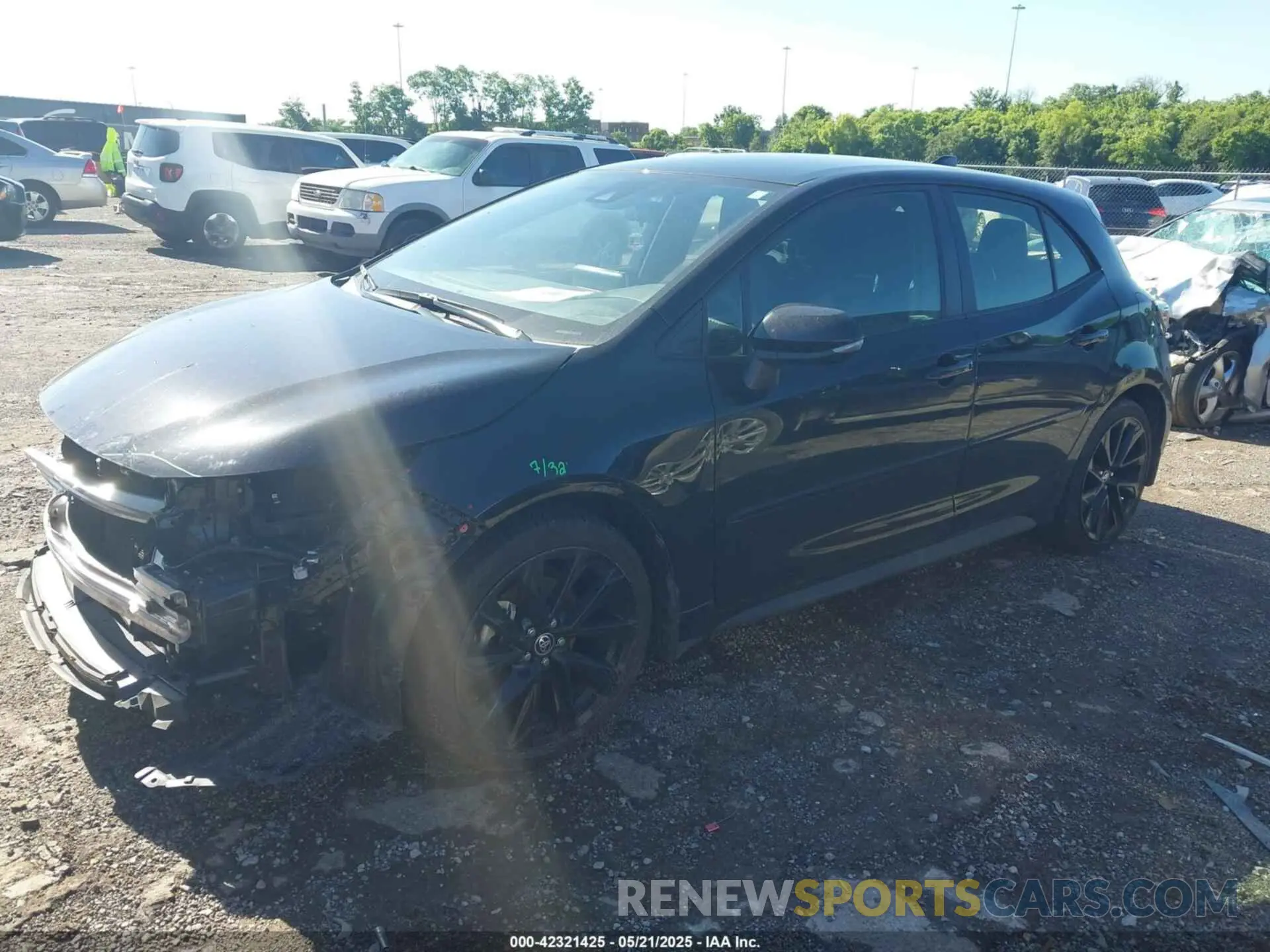 2 fotografías del automóvil dañado JTND4MBE9N3169747 TOYOTA COROLLA 2022