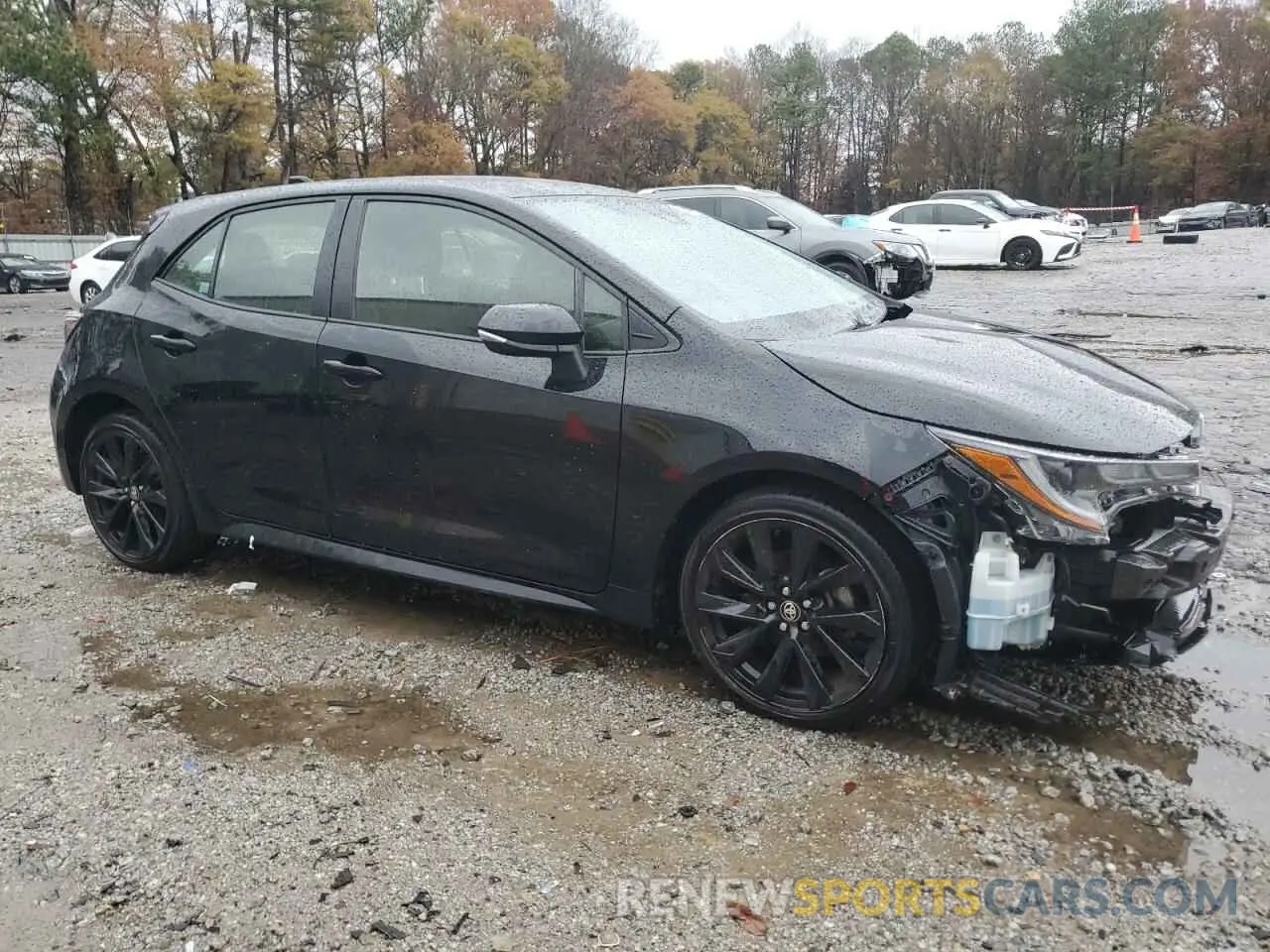4 fotografías del automóvil dañado JTND4MBE9N3184300 TOYOTA COROLLA 2022