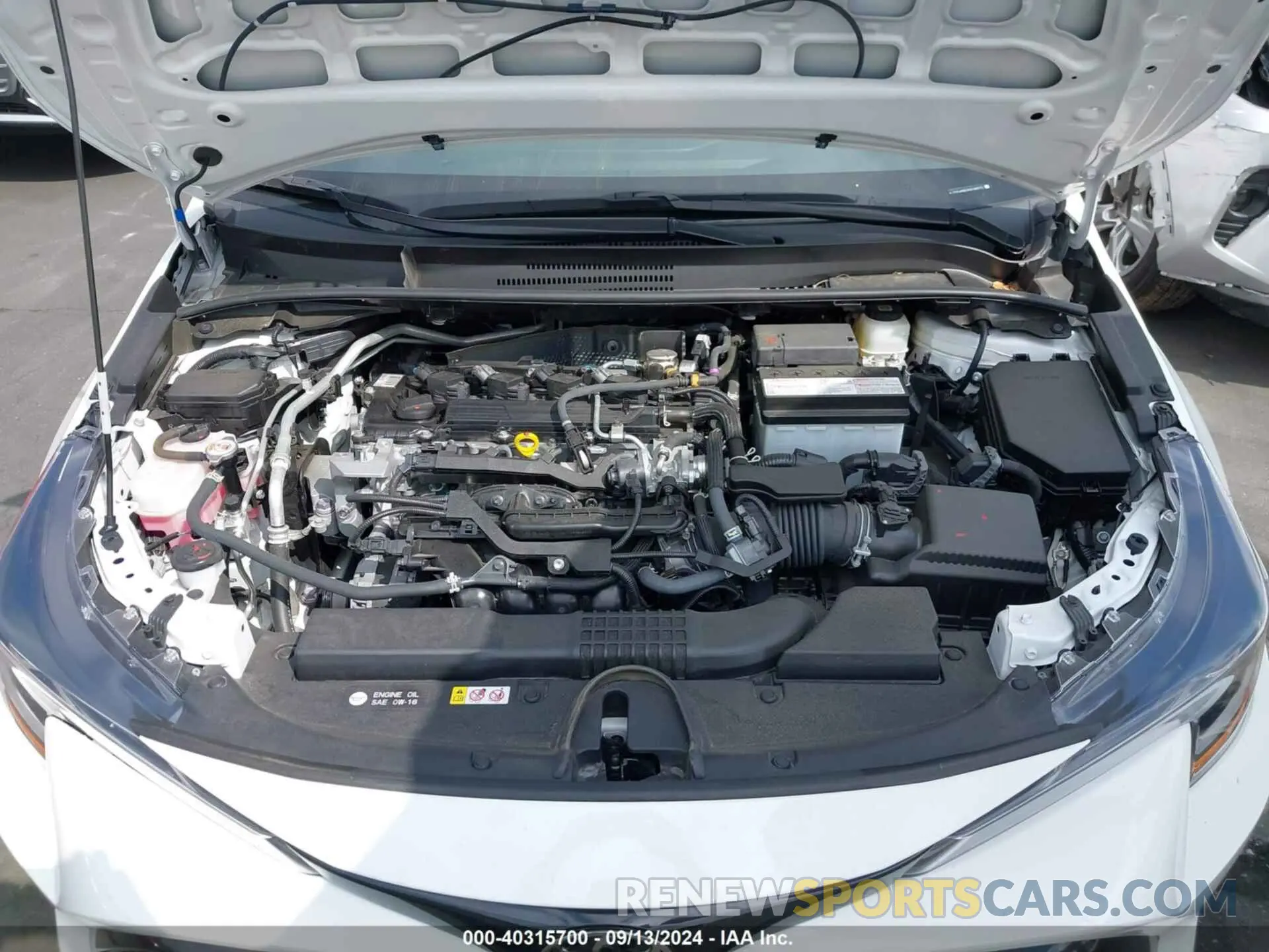 10 fotografías del automóvil dañado JTND4MBE9N3186970 TOYOTA COROLLA 2022