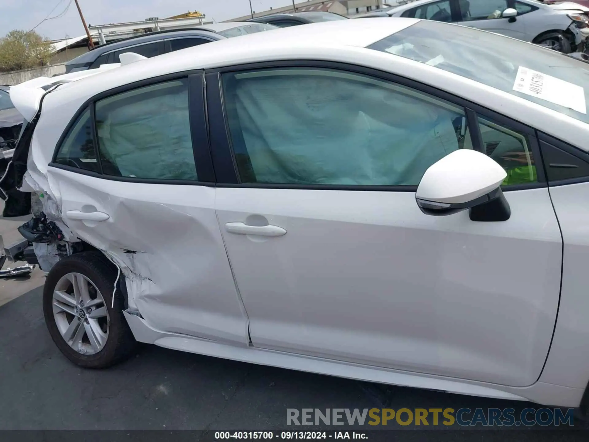 14 fotografías del automóvil dañado JTND4MBE9N3186970 TOYOTA COROLLA 2022