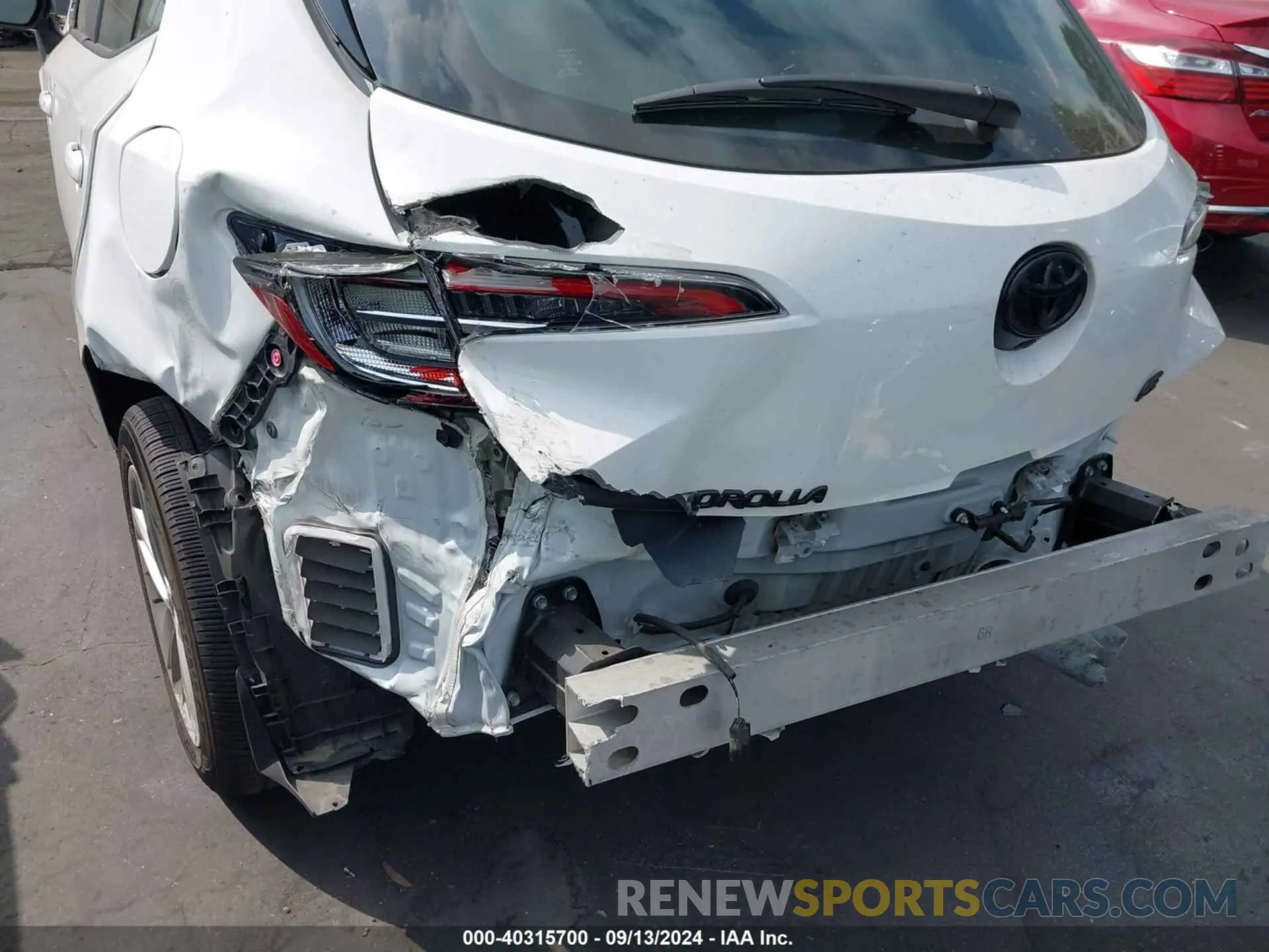 19 fotografías del automóvil dañado JTND4MBE9N3186970 TOYOTA COROLLA 2022