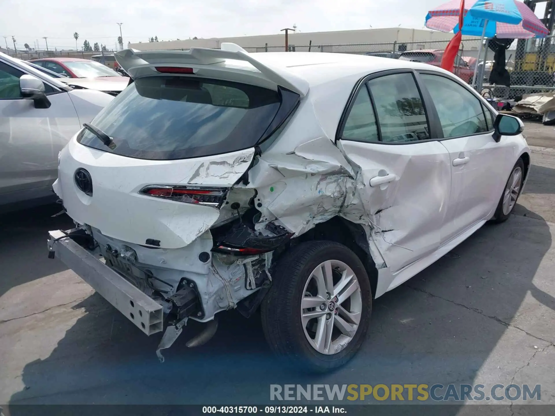 4 fotografías del automóvil dañado JTND4MBE9N3186970 TOYOTA COROLLA 2022