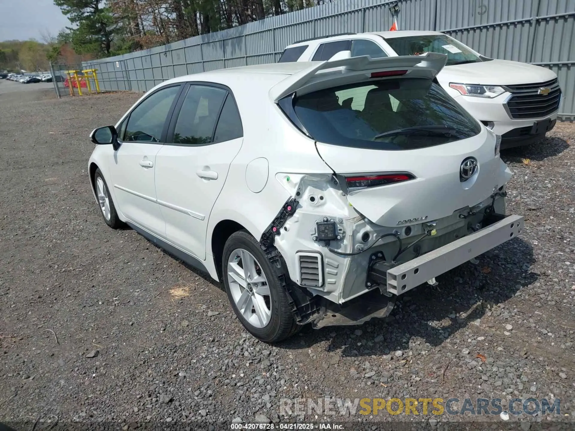 3 fotografías del automóvil dañado JTND4MBEXN3180871 TOYOTA COROLLA 2022