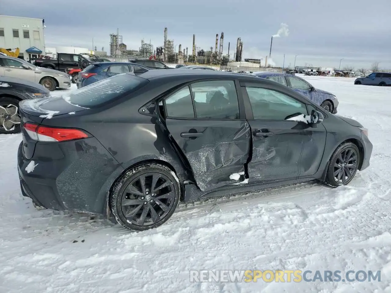 3 fotografías del automóvil dañado 5YFB4MBE1PP148963 TOYOTA COROLLA 2023