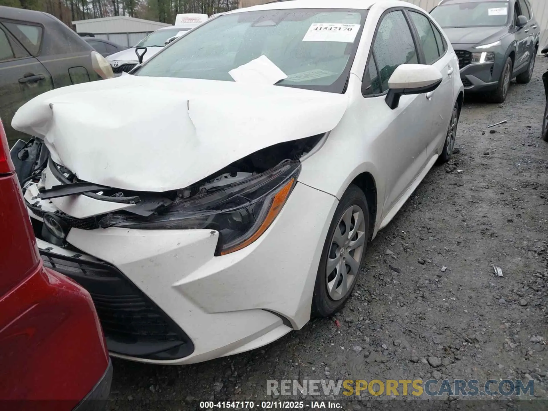 2 fotografías del automóvil dañado 5YFB4MDE0PP008867 TOYOTA COROLLA 2023
