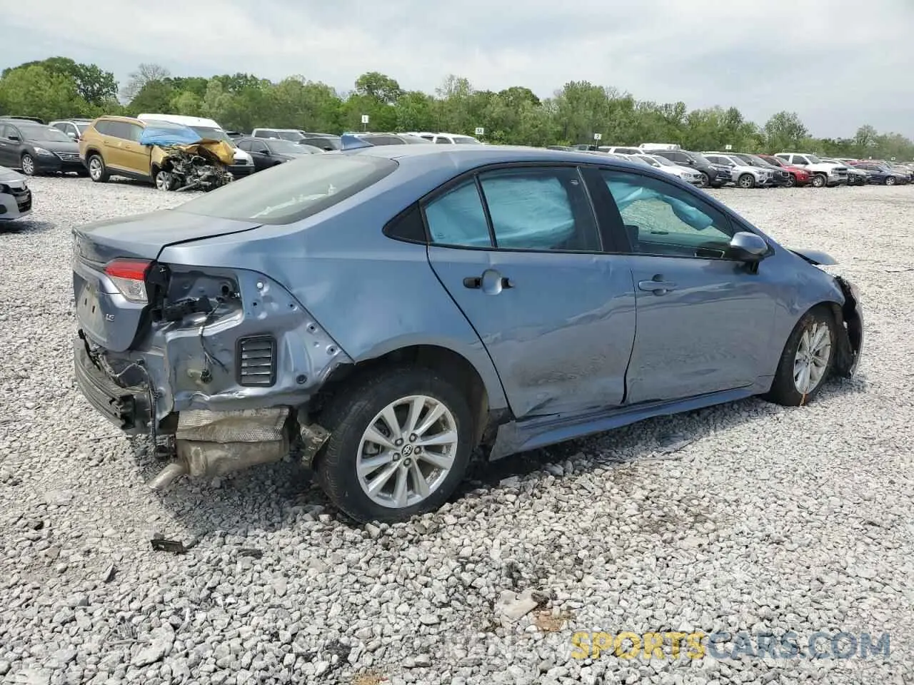 3 fotografías del automóvil dañado 5YFB4MDE0PP020825 TOYOTA COROLLA 2023