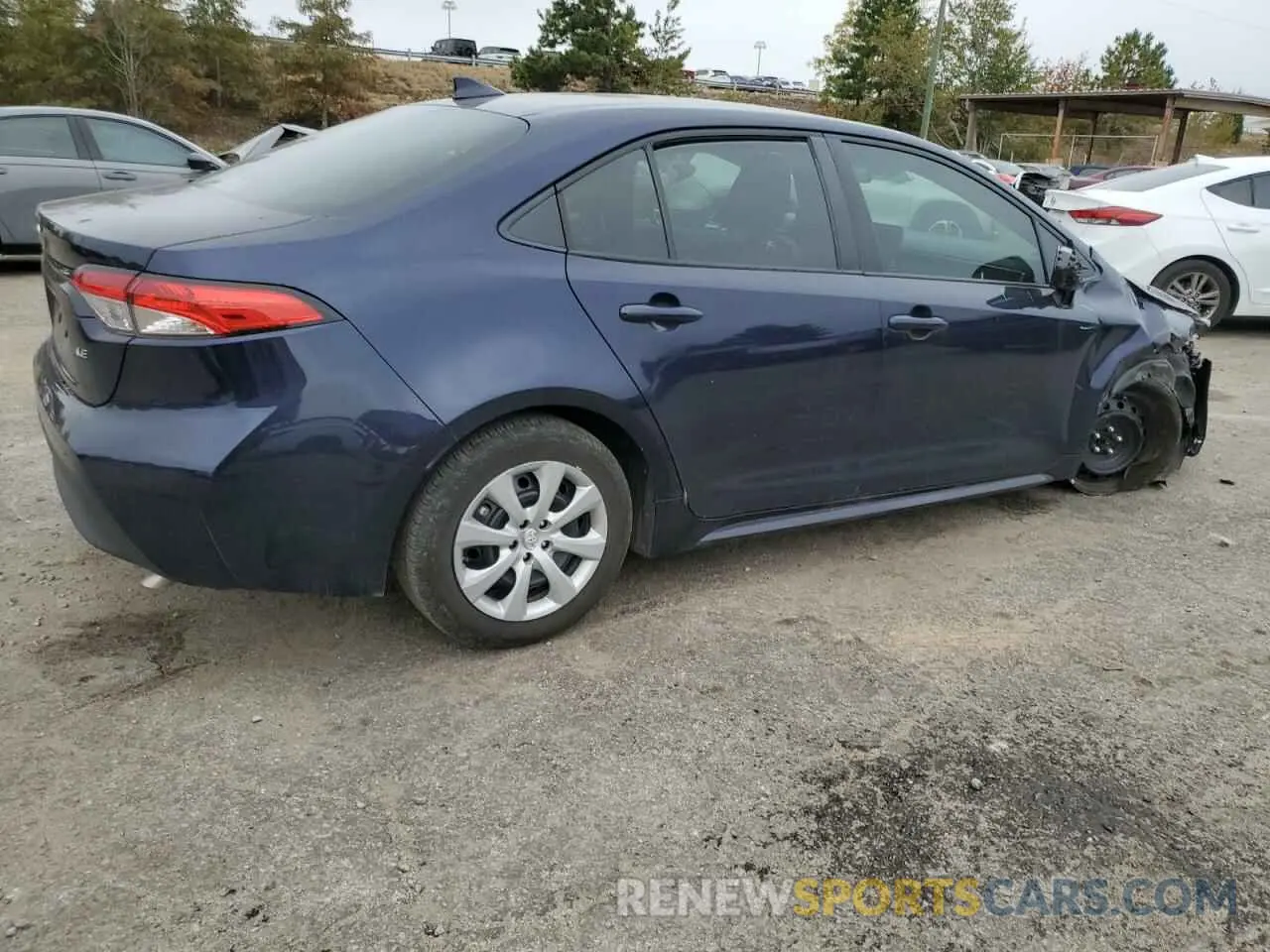 3 fotografías del automóvil dañado 5YFB4MDE0PP028777 TOYOTA COROLLA 2023