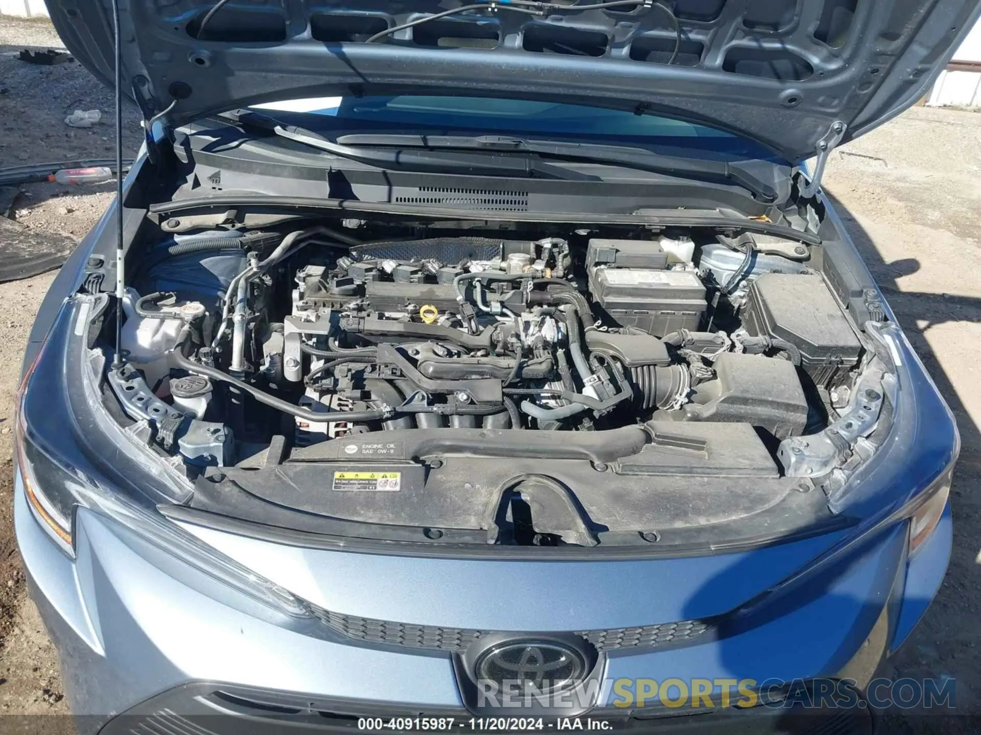 10 fotografías del automóvil dañado 5YFB4MDE0PP046549 TOYOTA COROLLA 2023