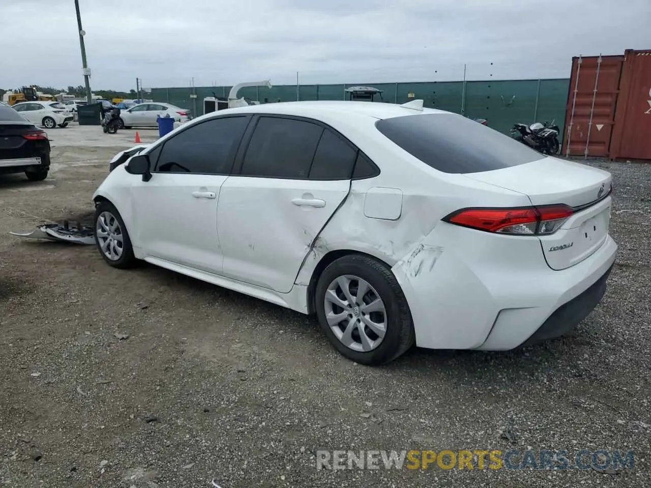2 fotografías del automóvil dañado 5YFB4MDE0PP046731 TOYOTA COROLLA 2023