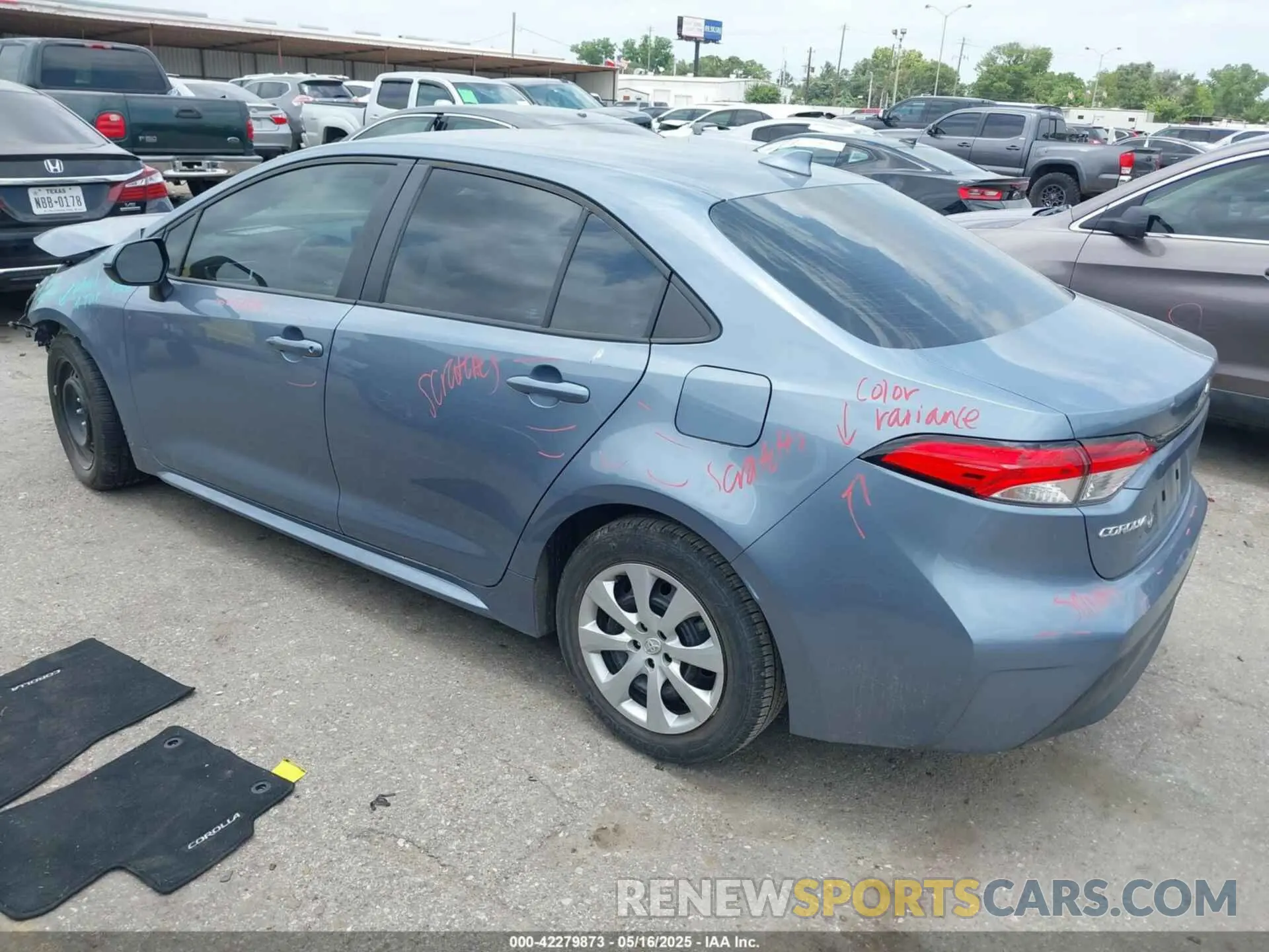 3 fotografías del automóvil dañado 5YFB4MDE0PP073153 TOYOTA COROLLA 2023