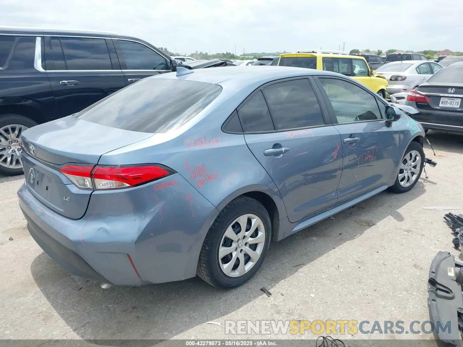 4 fotografías del automóvil dañado 5YFB4MDE0PP073153 TOYOTA COROLLA 2023