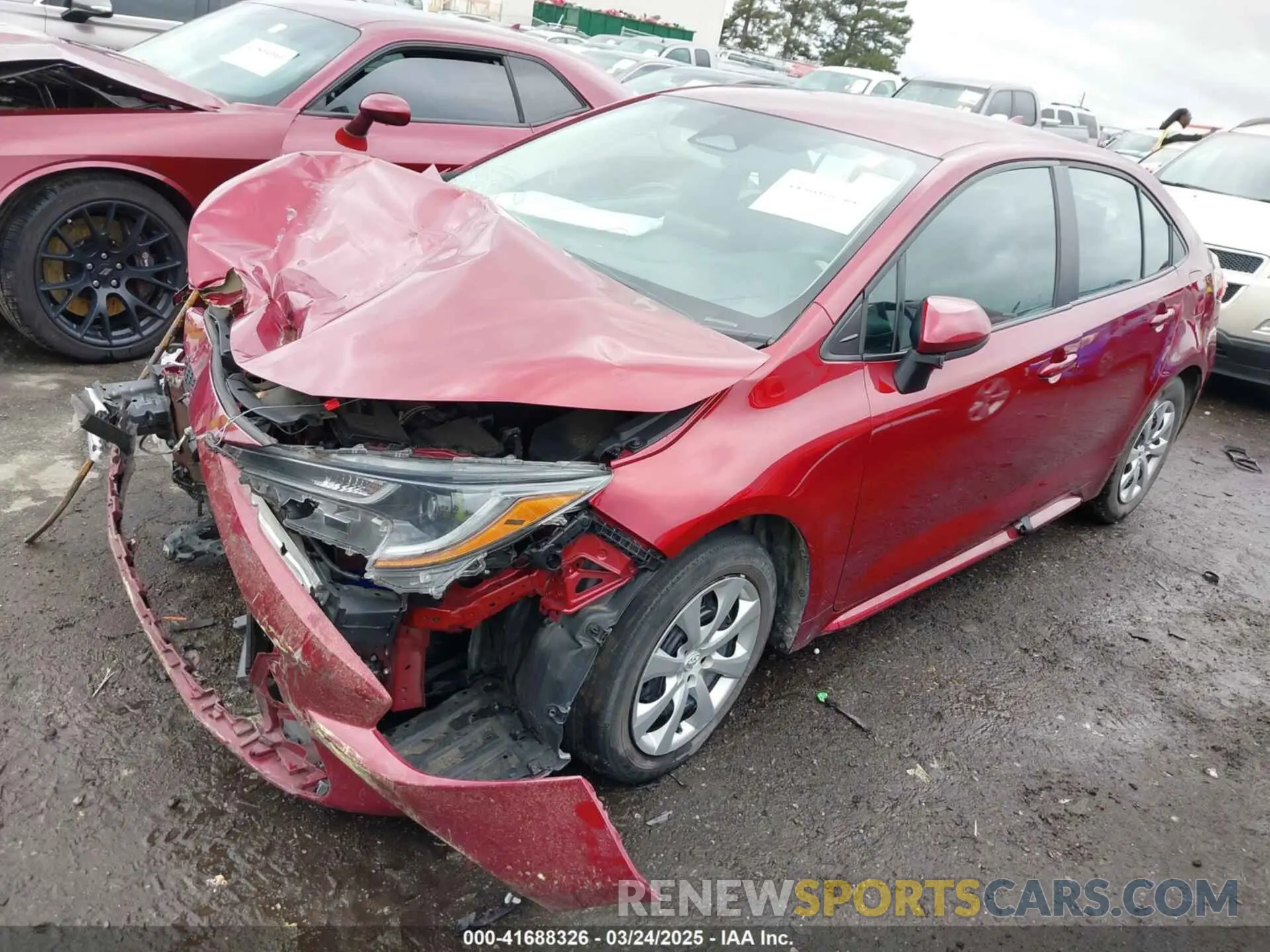 2 fotografías del automóvil dañado 5YFB4MDE1PP023524 TOYOTA COROLLA 2023