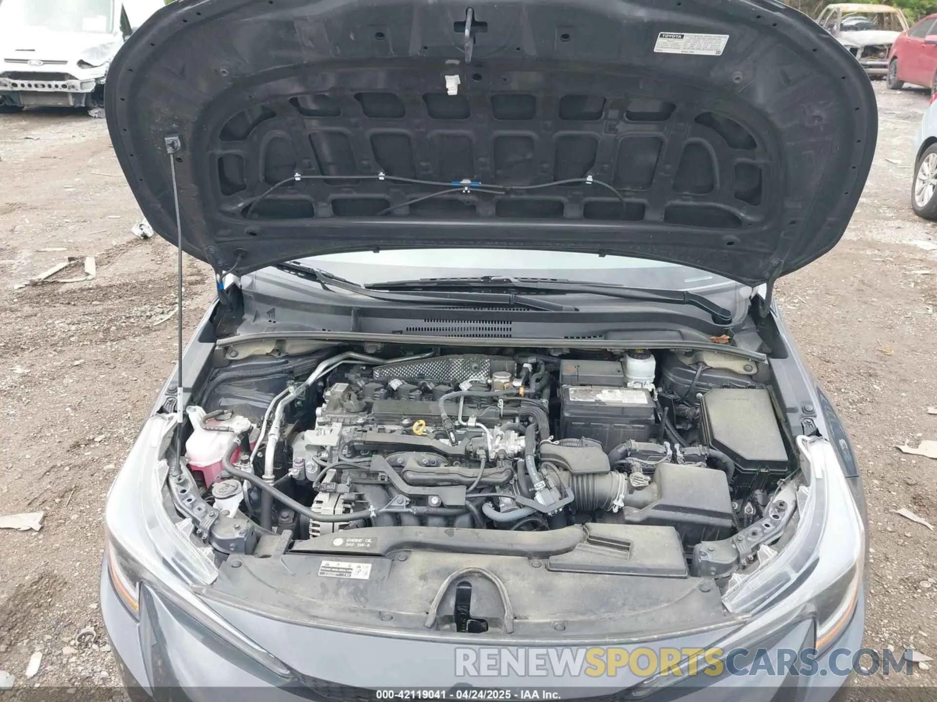 10 fotografías del automóvil dañado 5YFB4MDE1PP048696 TOYOTA COROLLA 2023
