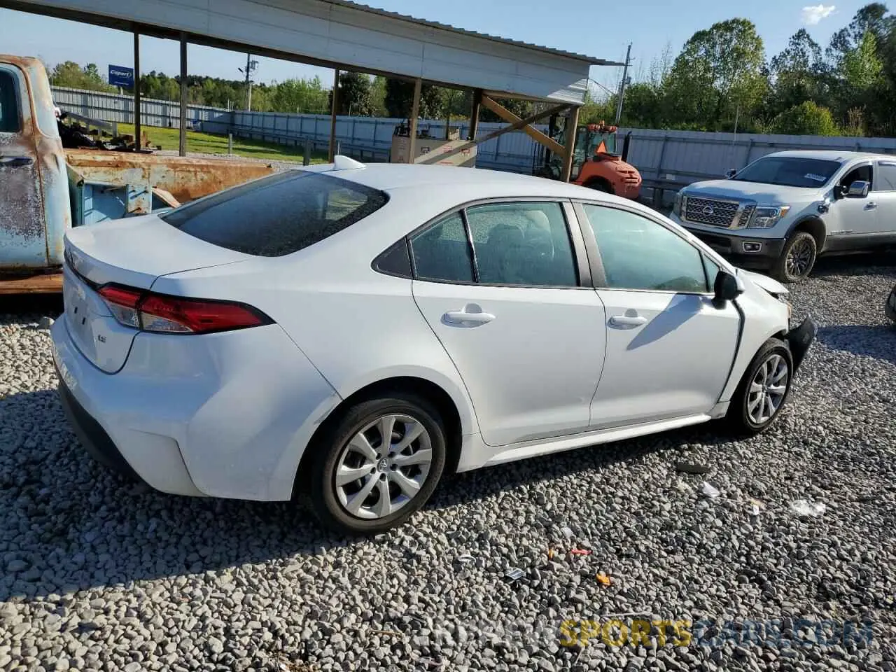 3 fotografías del automóvil dañado 5YFB4MDE1PP061531 TOYOTA COROLLA 2023