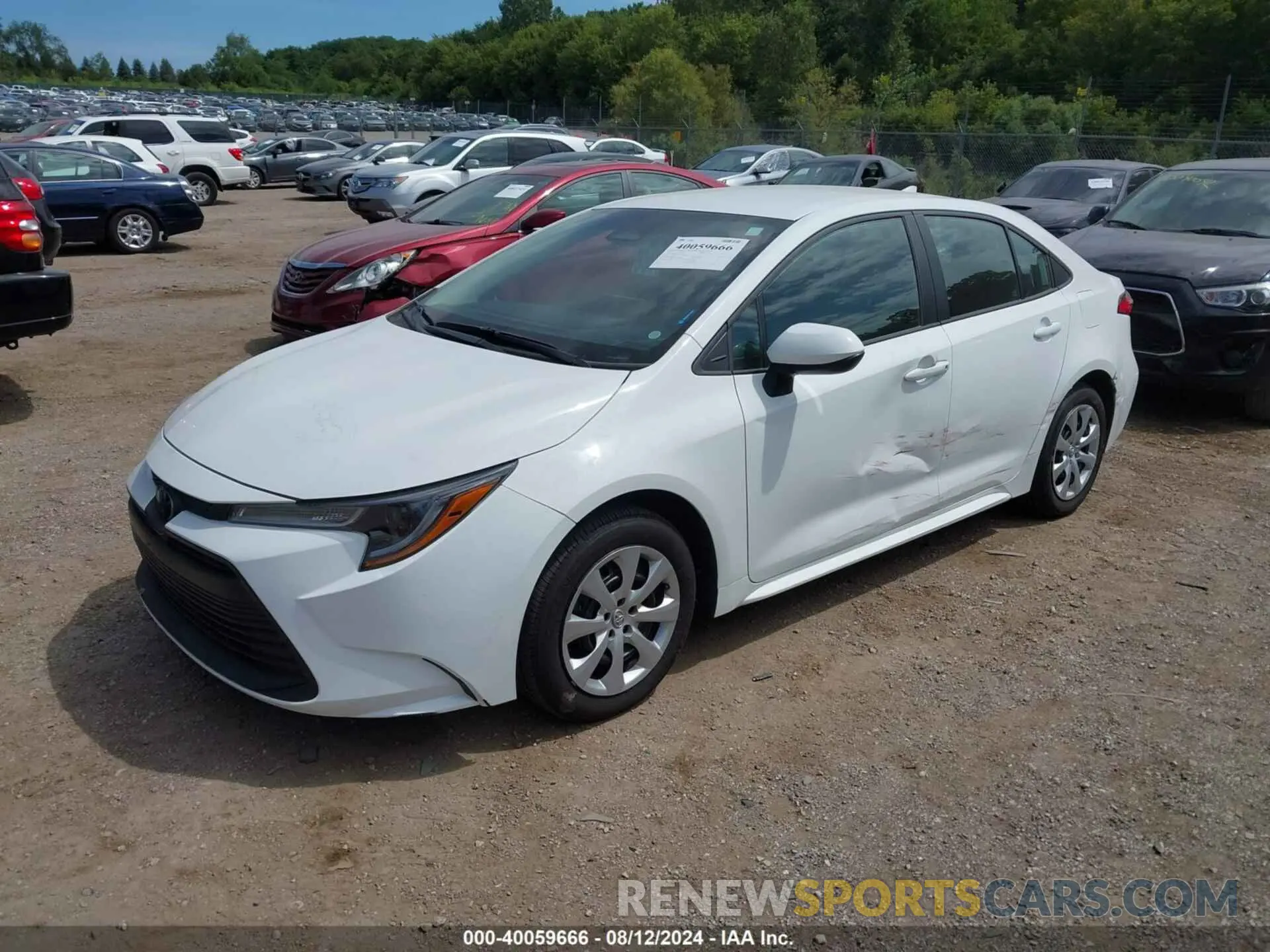 2 fotografías del automóvil dañado 5YFB4MDE1PP063098 TOYOTA COROLLA 2023