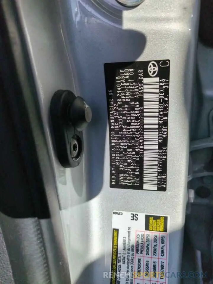 12 fotografías del automóvil dañado 5YFB4MDE2PP002018 TOYOTA COROLLA 2023