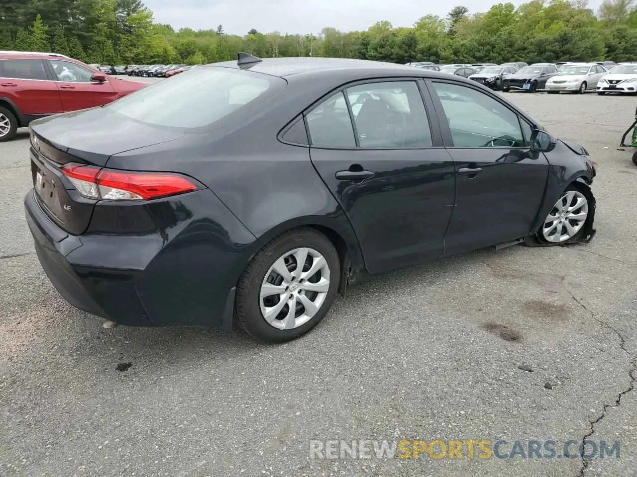 3 fotografías del automóvil dañado 5YFB4MDE3PP021614 TOYOTA COROLLA 2023