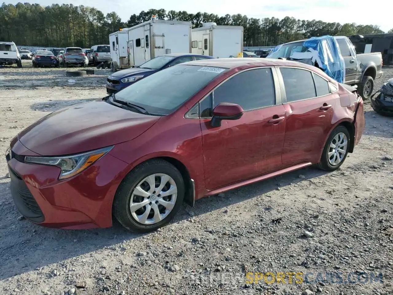 1 fotografías del automóvil dañado 5YFB4MDE4PP029754 TOYOTA COROLLA 2023