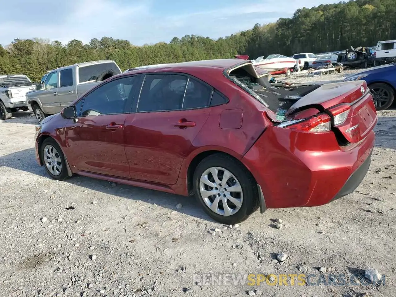 2 fotografías del automóvil dañado 5YFB4MDE4PP029754 TOYOTA COROLLA 2023