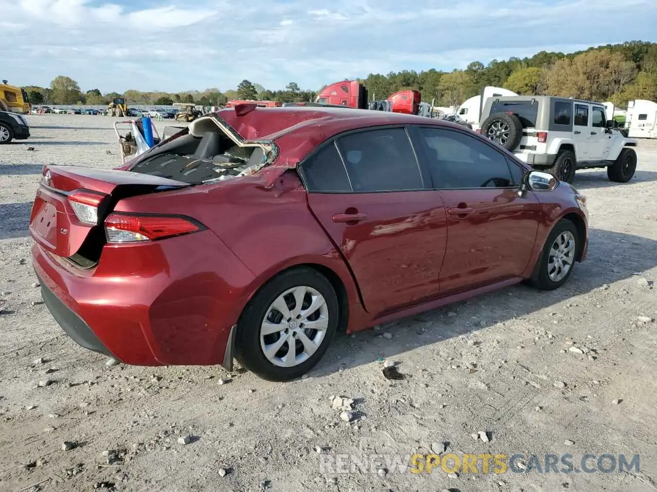 3 fotografías del automóvil dañado 5YFB4MDE4PP029754 TOYOTA COROLLA 2023