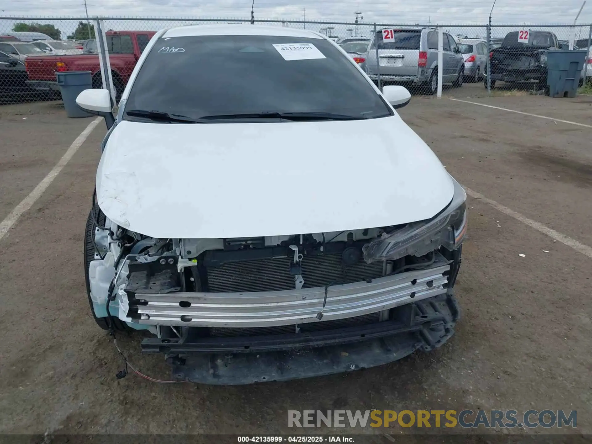 6 fotografías del automóvil dañado 5YFB4MDE4PP055531 TOYOTA COROLLA 2023