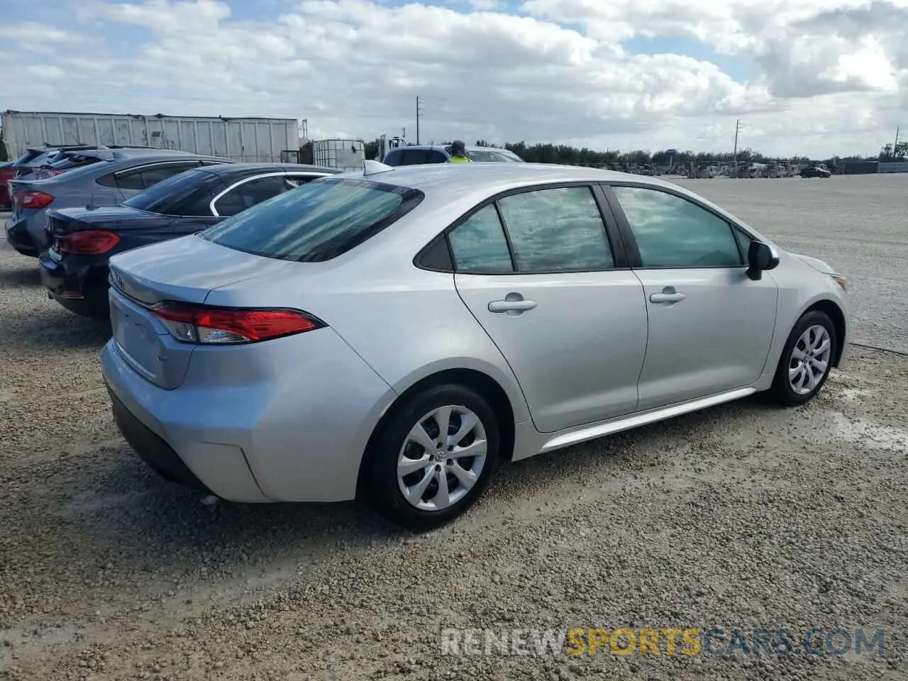 3 fotografías del automóvil dañado 5YFB4MDE4PP059742 TOYOTA COROLLA 2023