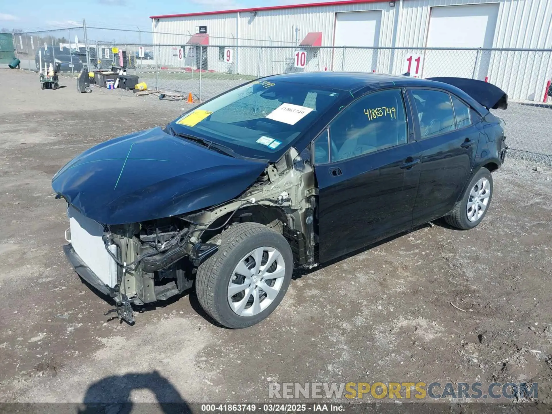 2 fotografías del automóvil dañado 5YFB4MDE5PP014194 TOYOTA COROLLA 2023