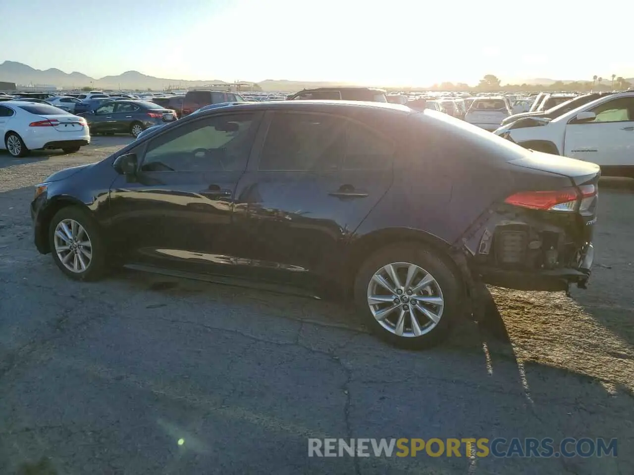 2 fotografías del automóvil dañado 5YFB4MDE5PP026734 TOYOTA COROLLA 2023