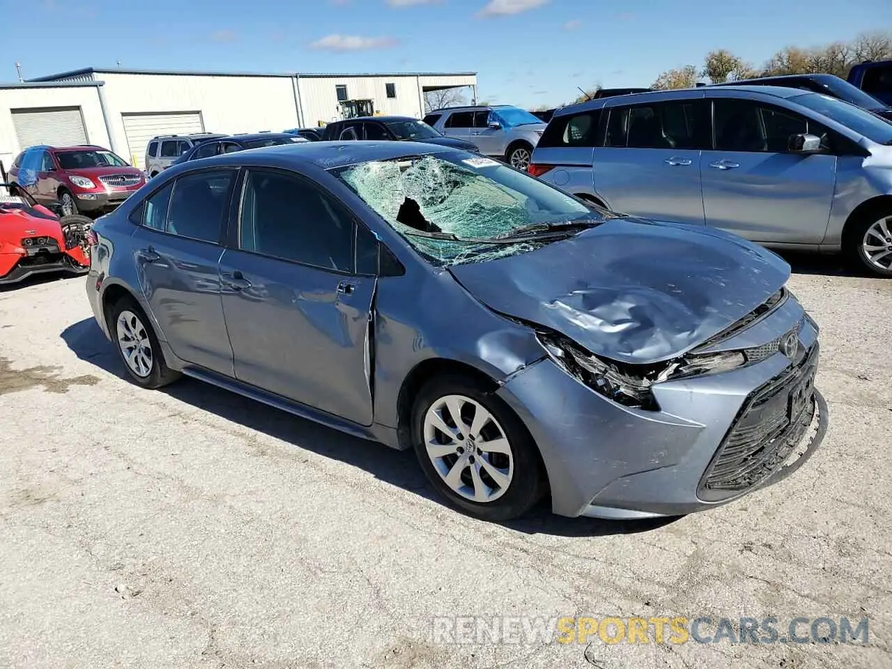 4 fotografías del automóvil dañado 5YFB4MDE5PP032355 TOYOTA COROLLA 2023
