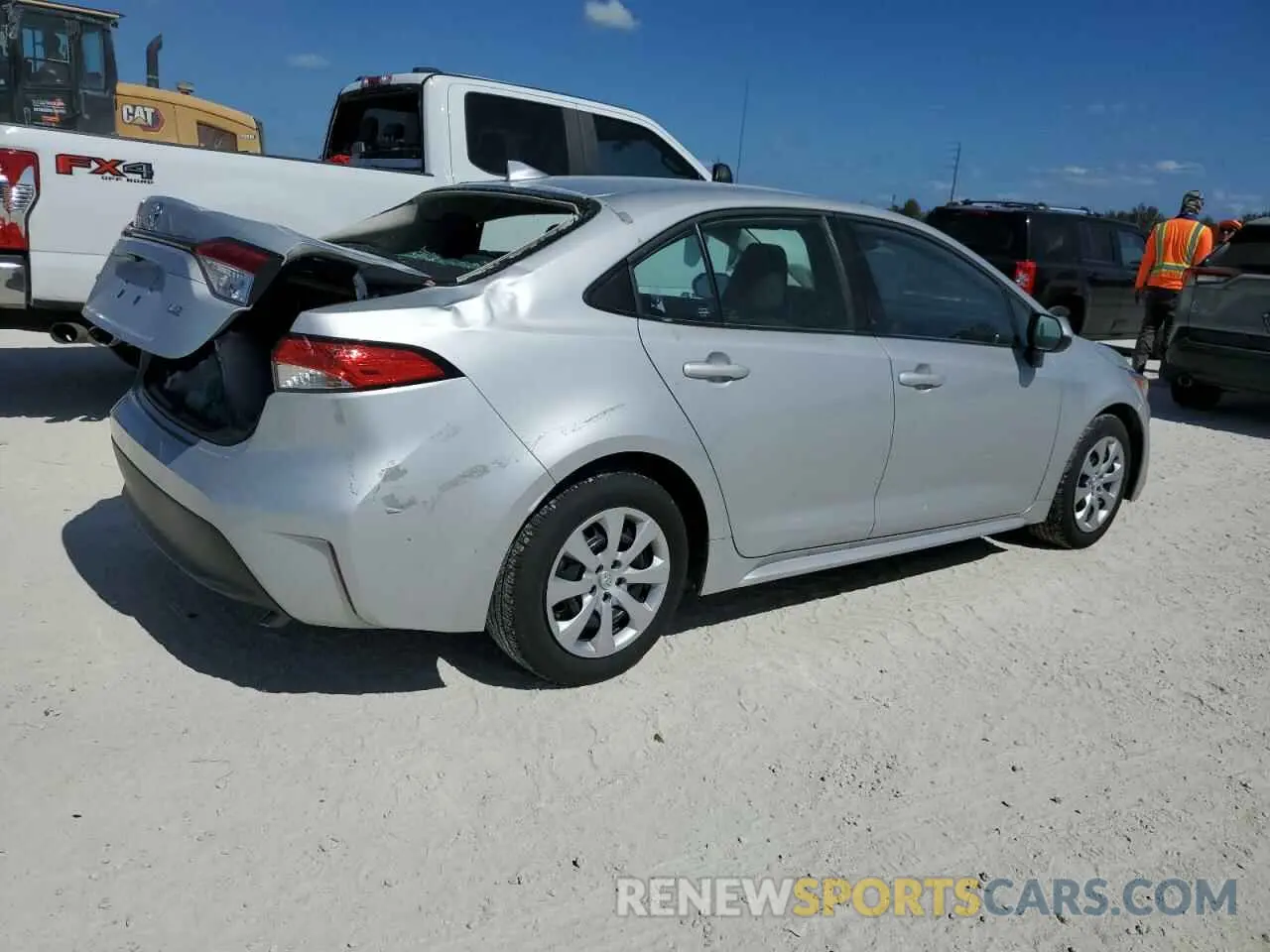 3 fotografías del automóvil dañado 5YFB4MDE5PP054517 TOYOTA COROLLA 2023