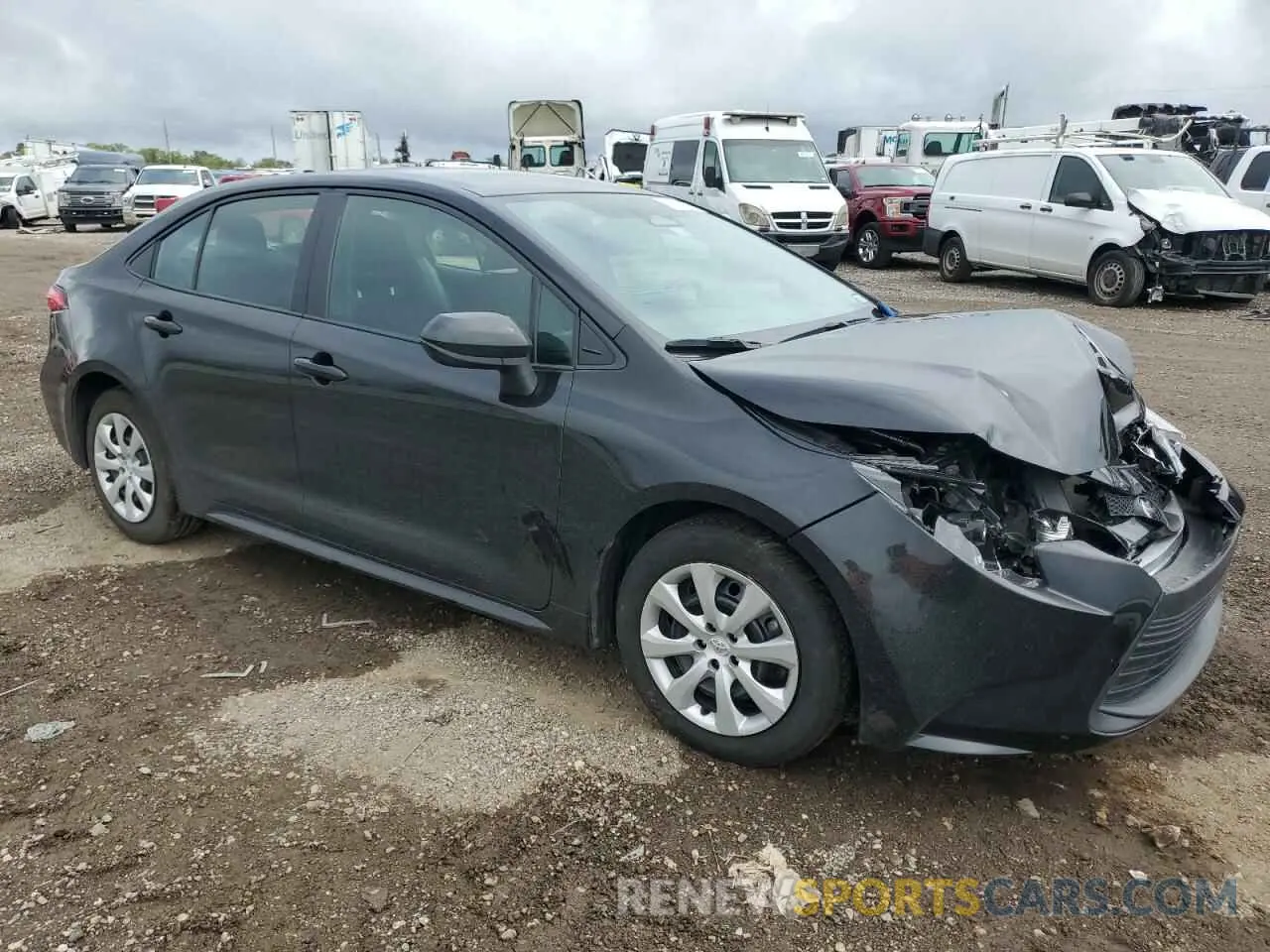 4 fotografías del automóvil dañado 5YFB4MDE6PP052176 TOYOTA COROLLA 2023