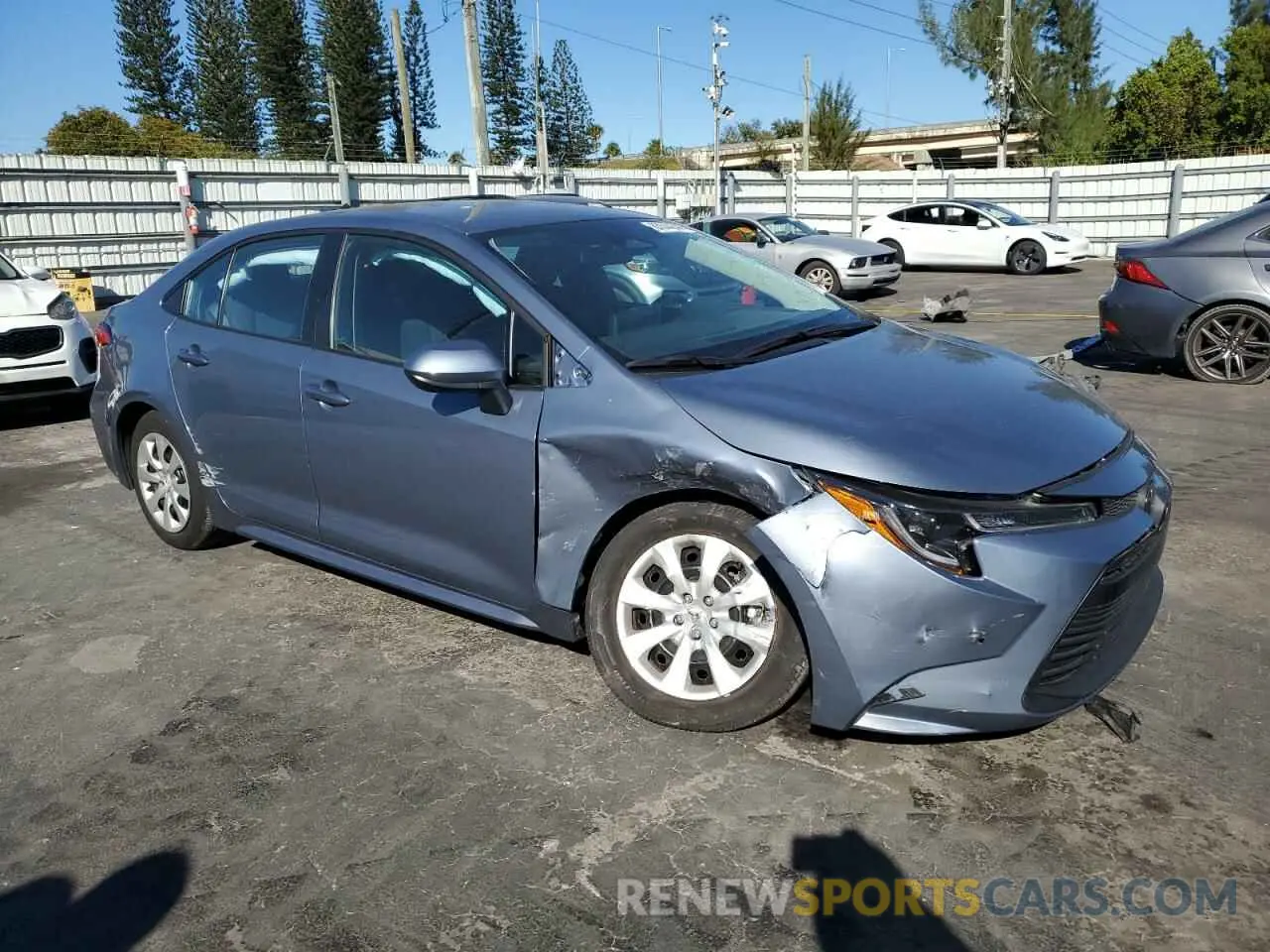 4 fotografías del automóvil dañado 5YFB4MDE6PP070211 TOYOTA COROLLA 2023