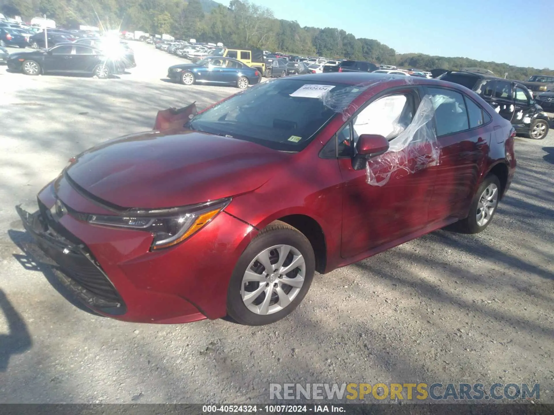 2 fotografías del automóvil dañado 5YFB4MDE6PP071908 TOYOTA COROLLA 2023