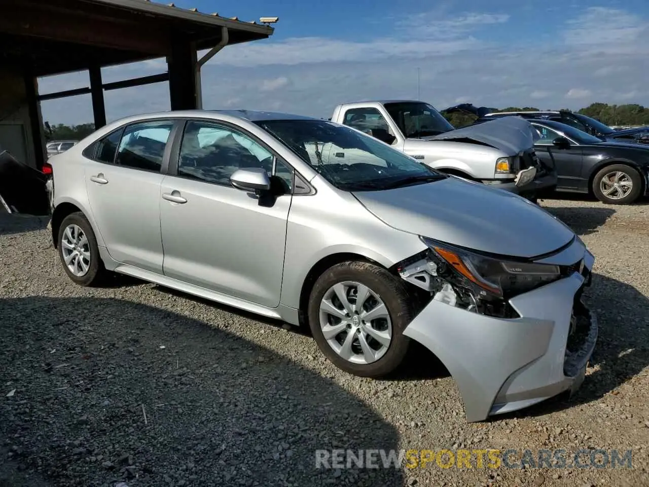 4 fotografías del automóvil dañado 5YFB4MDE6PP079670 TOYOTA COROLLA 2023