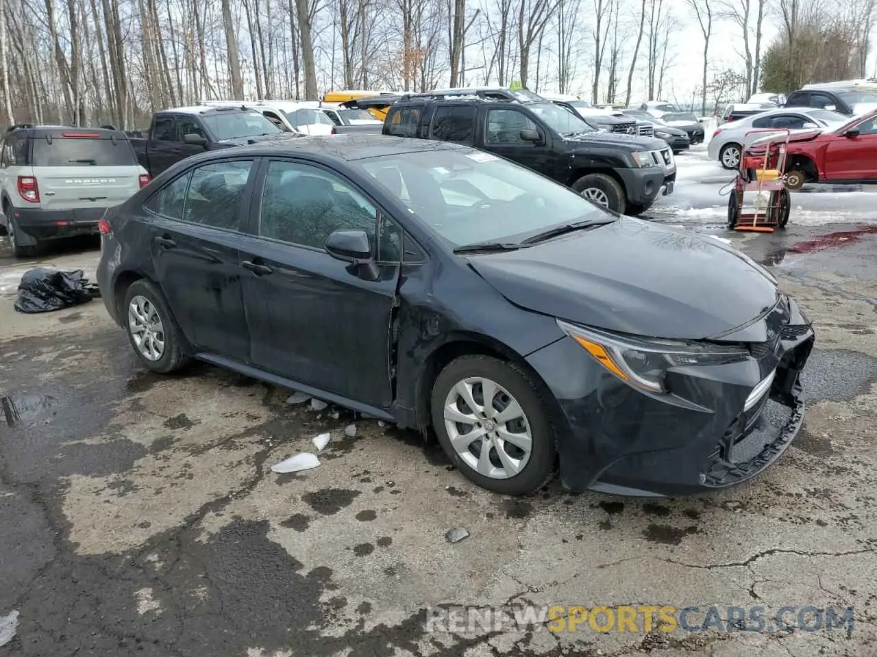 4 fotografías del automóvil dañado 5YFB4MDE7PP023415 TOYOTA COROLLA 2023