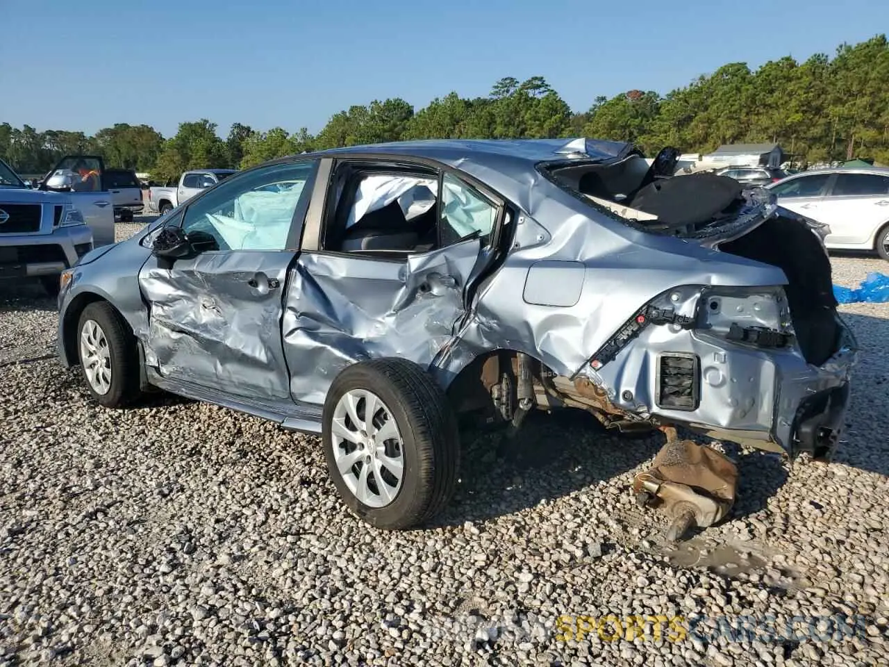 2 fotografías del automóvil dañado 5YFB4MDE7PP039310 TOYOTA COROLLA 2023