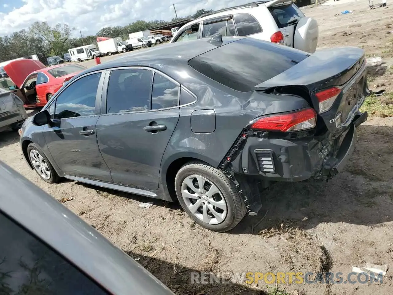 2 fotografías del automóvil dañado 5YFB4MDE7PP056690 TOYOTA COROLLA 2023