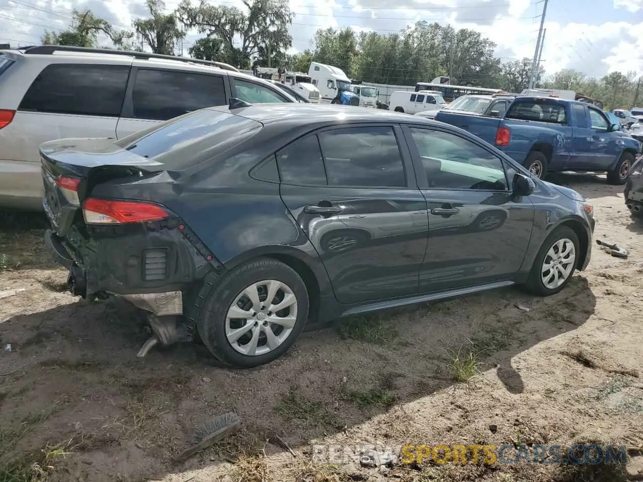 3 fotografías del automóvil dañado 5YFB4MDE7PP056690 TOYOTA COROLLA 2023