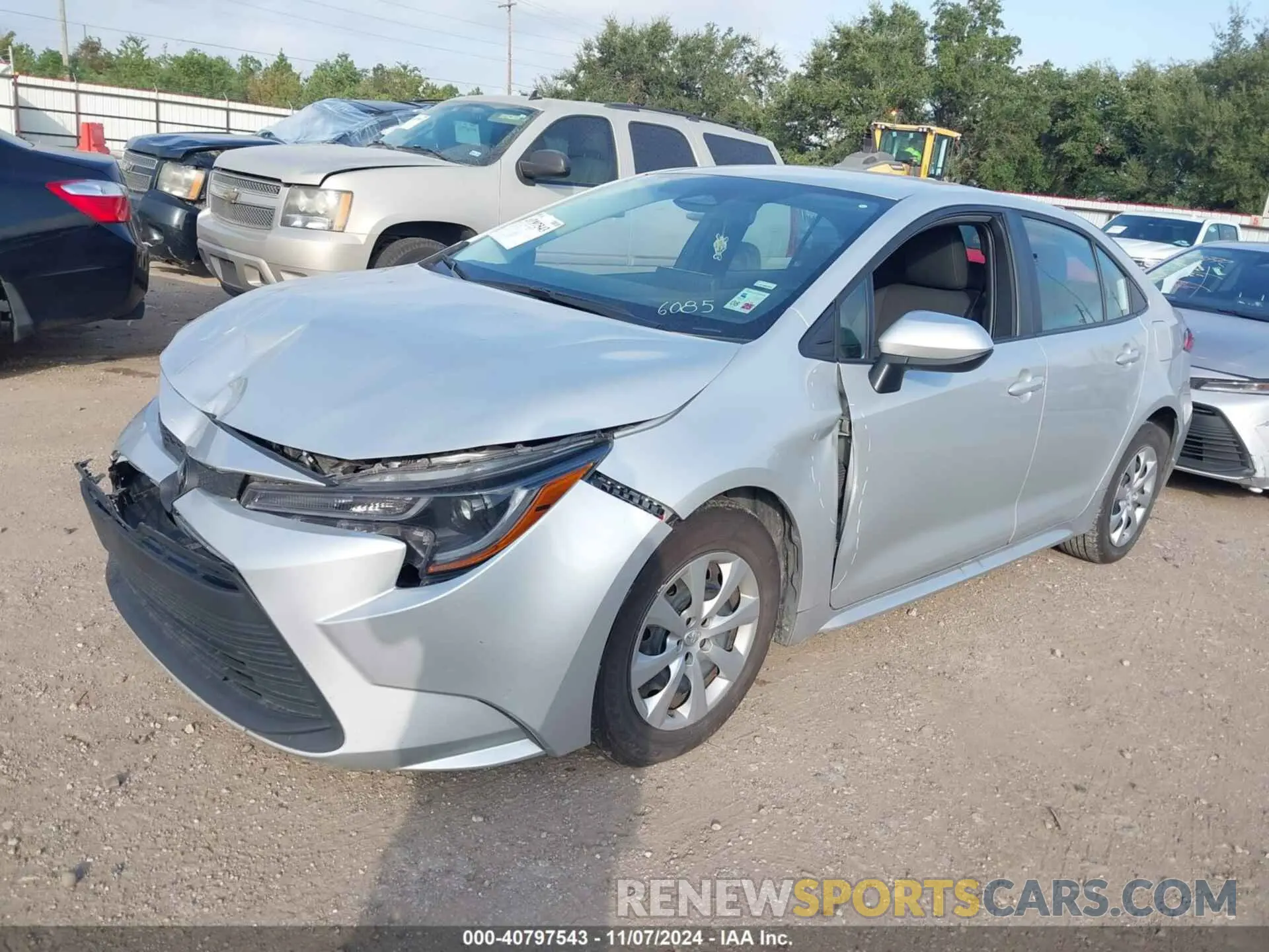 2 fotografías del automóvil dañado 5YFB4MDE7PP066085 TOYOTA COROLLA 2023