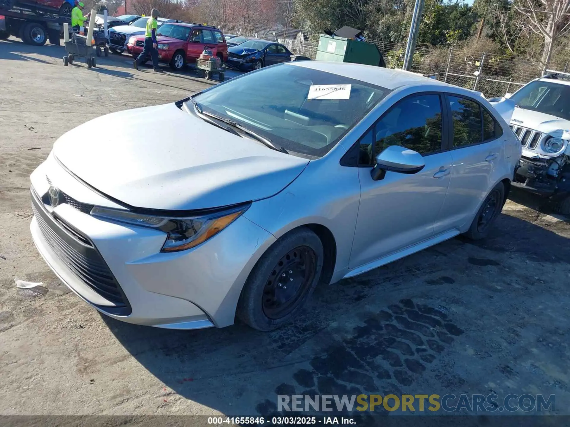 2 fotografías del automóvil dañado 5YFB4MDE7PP070105 TOYOTA COROLLA 2023