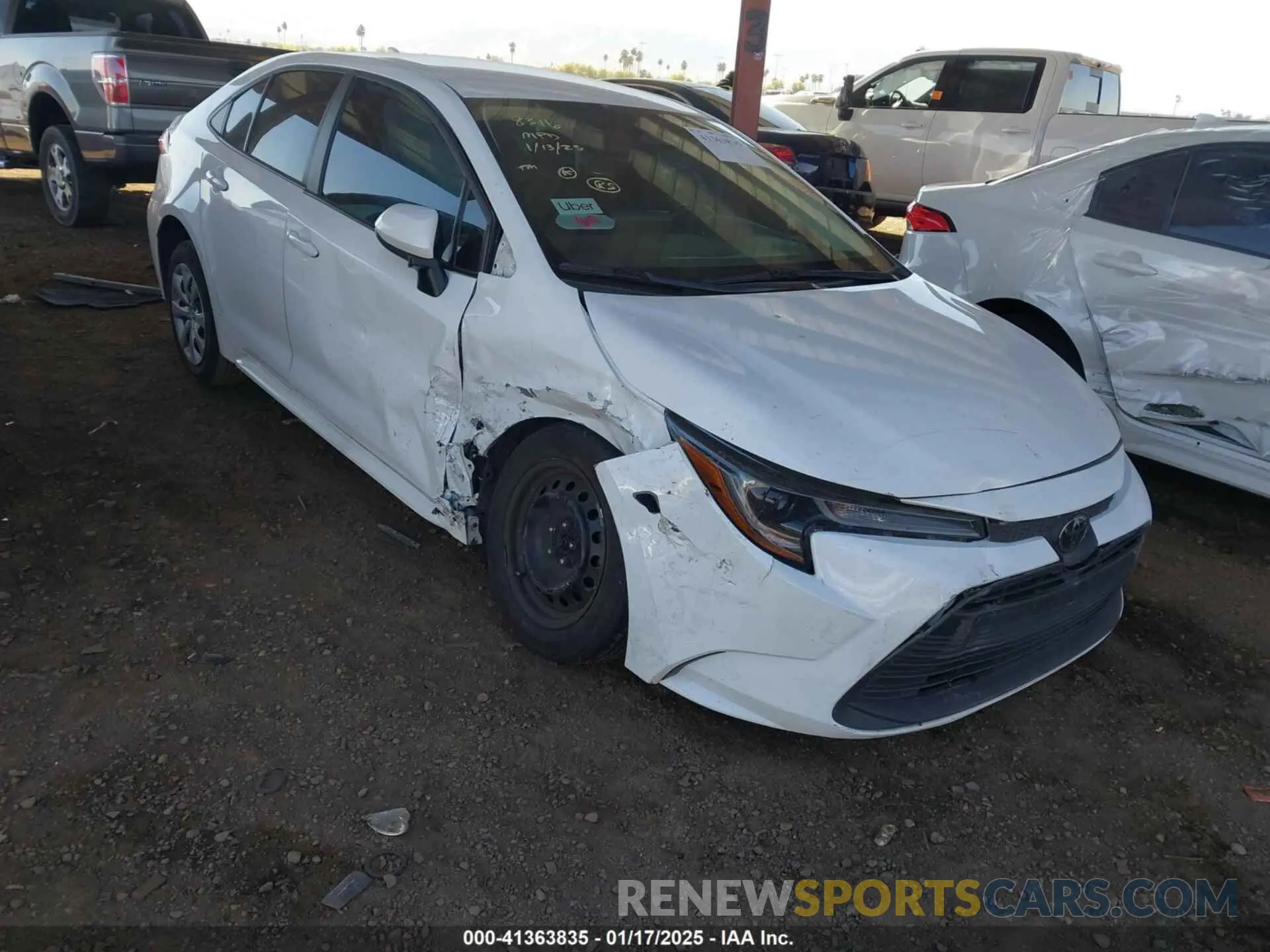 1 fotografías del automóvil dañado 5YFB4MDE7PP073828 TOYOTA COROLLA 2023