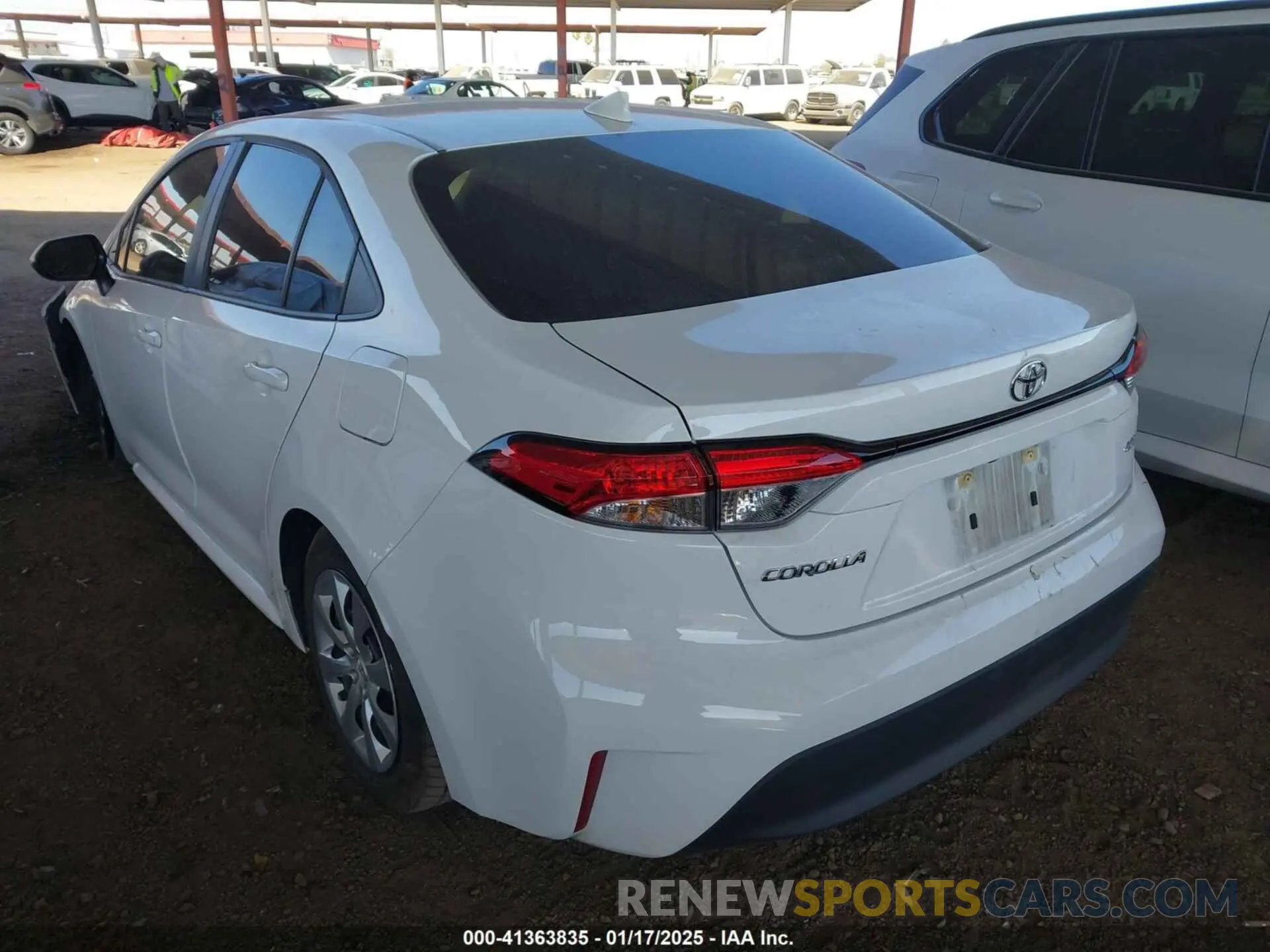 3 fotografías del automóvil dañado 5YFB4MDE7PP073828 TOYOTA COROLLA 2023